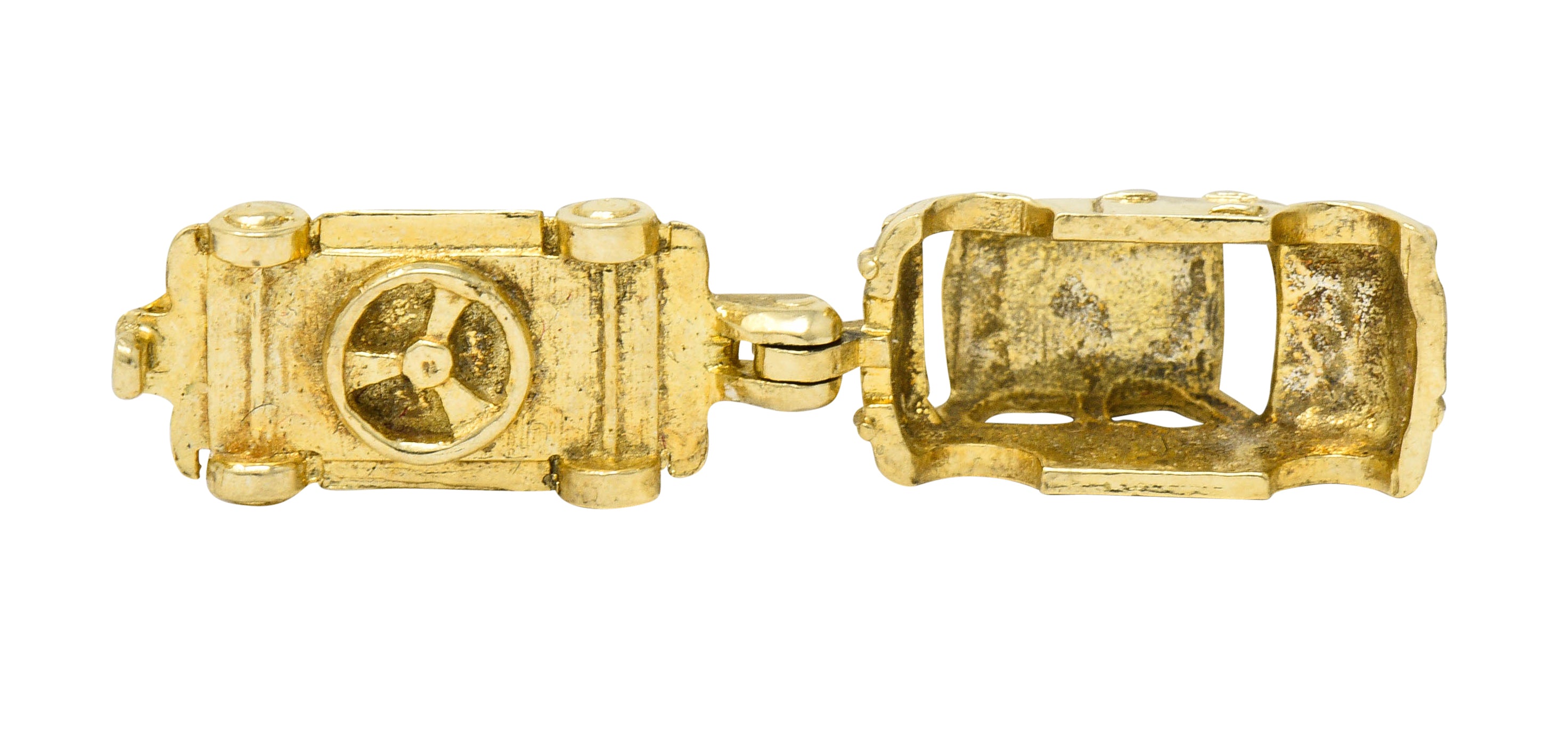 Retro 14 Karat Gold Car Charm Circa 1940charm - Wilson's Estate Jewelry