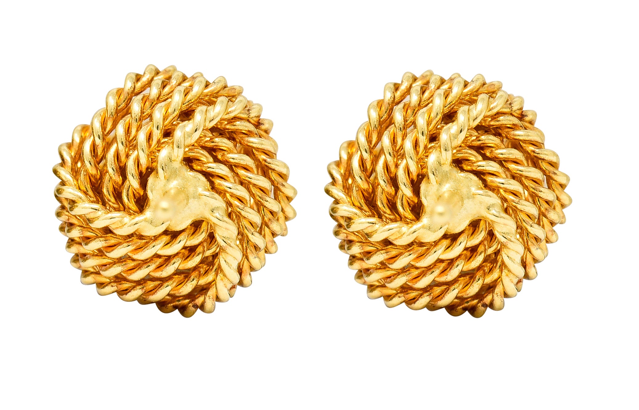 Tiffany & Co. 18 Karat Gold Tiffany Twist Knot Stud Earrings - Wilson's Estate Jewelry