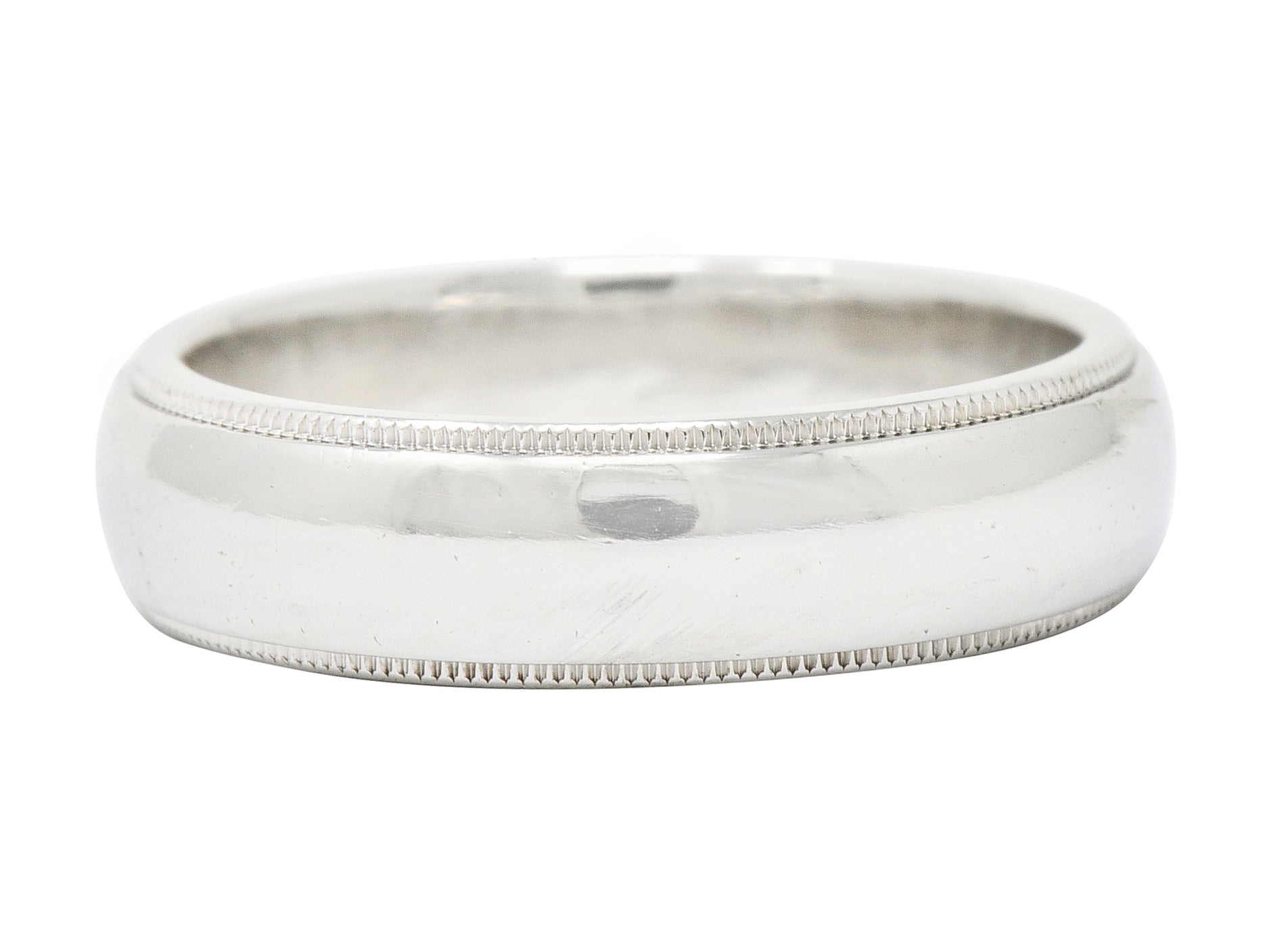 Tiffany & Co. Contemporary Platinum 6MM Men's Wedding Band Ring - Wilson's Estate Jewelry