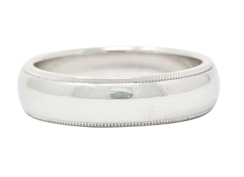 Tiffany & Co. Contemporary Platinum 6MM Men's Wedding Band Ring - Wilson's Estate Jewelry