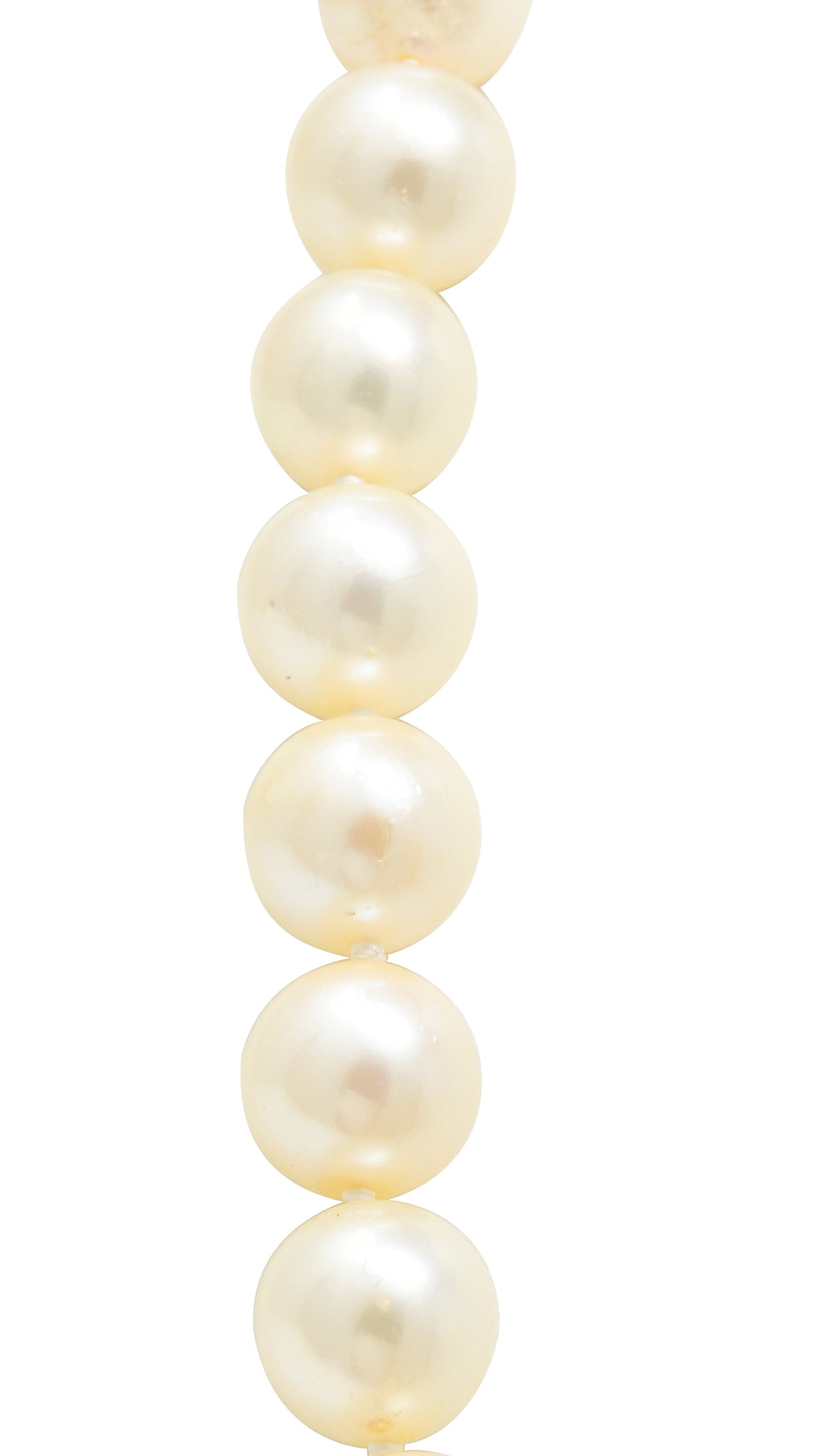 David Webb Cultured Pearl Lapis 18 Karat Gold Strand Necklace Circa 1960 - Wilson's Estate Jewelry