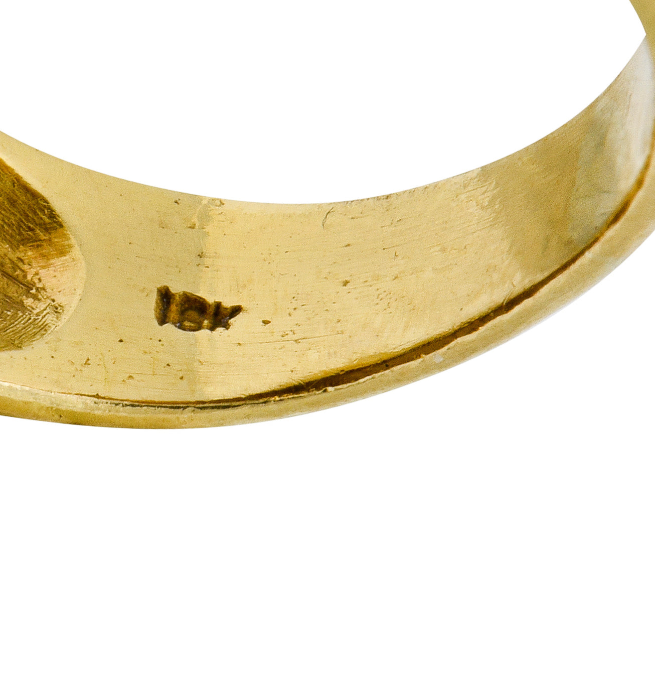 Elizabeth Locke Contemporary 18 Karat Gold Foxhound Signet Ring - Wilson's Estate Jewelry