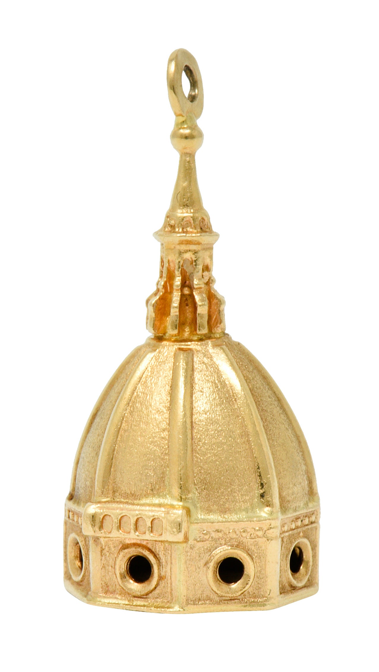 UnoAErre Vintage 18 Karat Gold Florentine Duomo Basilica Charmcharm - Wilson's Estate Jewelry