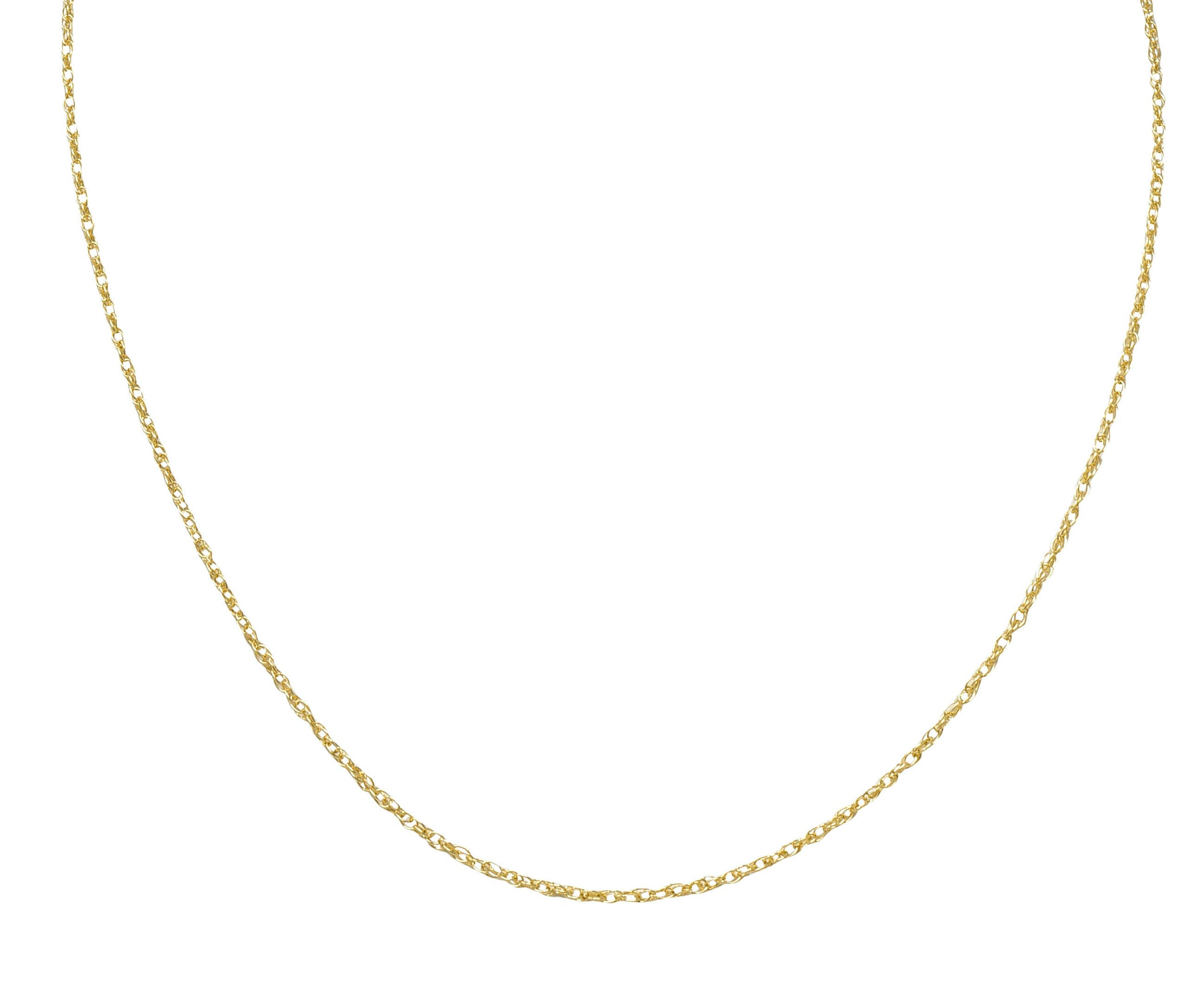 Contemporary 14 Karat Gold Spiga Rope Chain NecklaceNecklace - Wilson's Estate Jewelry