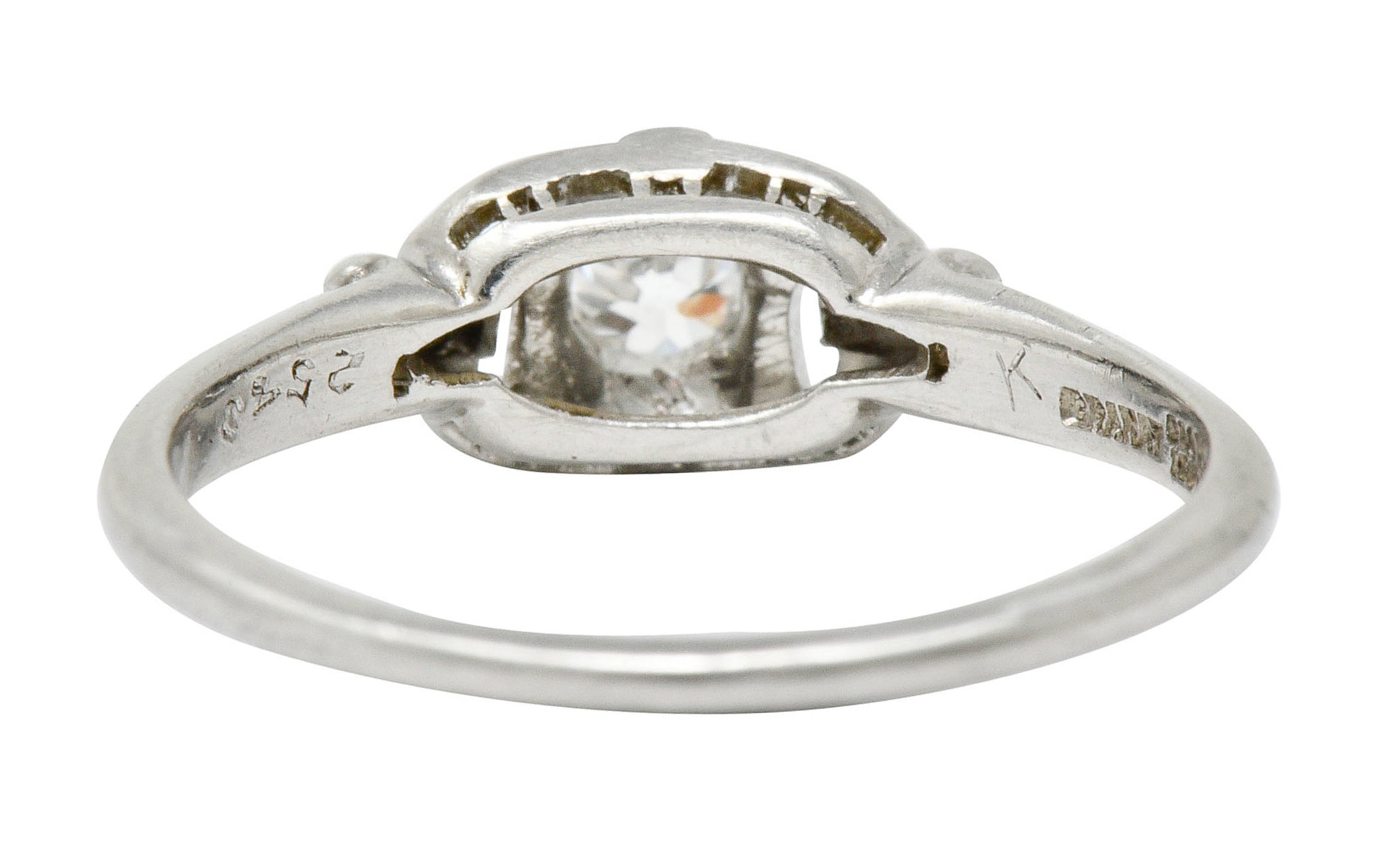 Granat Bros. Diamond Platinum Engagement Ring Circa 1930sRing - Wilson's Estate Jewelry