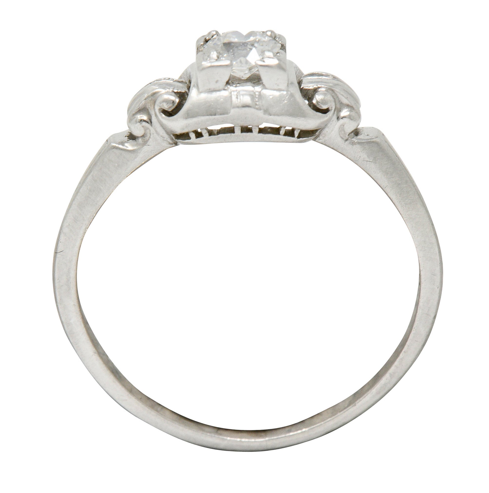 Granat Bros. Diamond Platinum Engagement Ring Circa 1930sRing - Wilson's Estate Jewelry