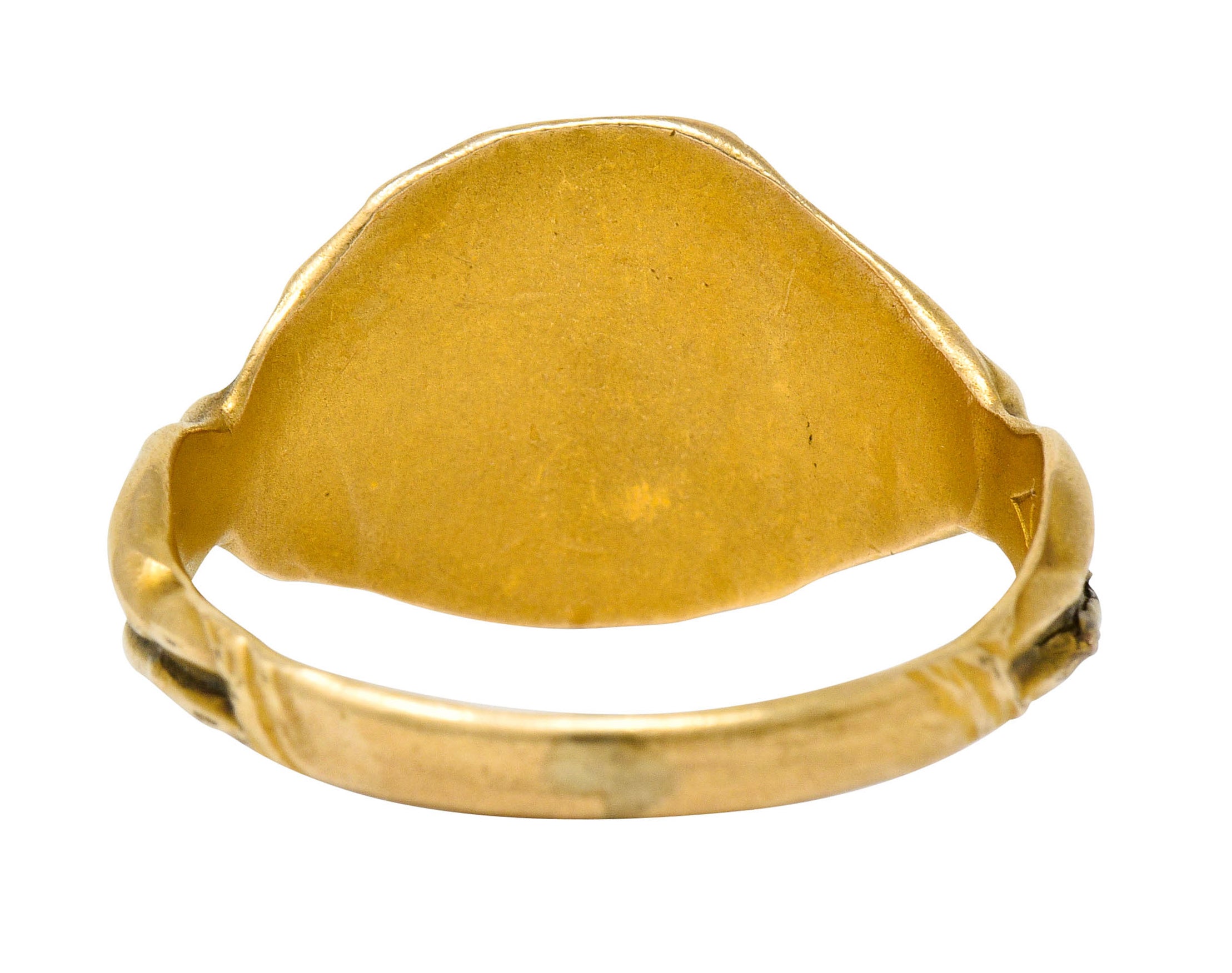 1890's Victorian Gold Full-Bodied Figure Devil Band Ring - Wilson's Estate Jewelry