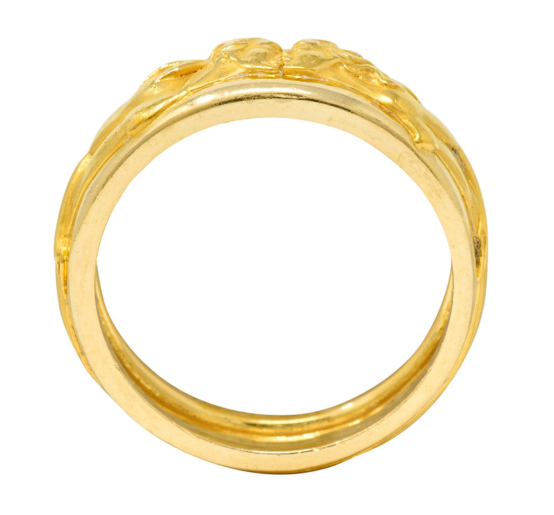 Deciduous Shelter Gold Ring