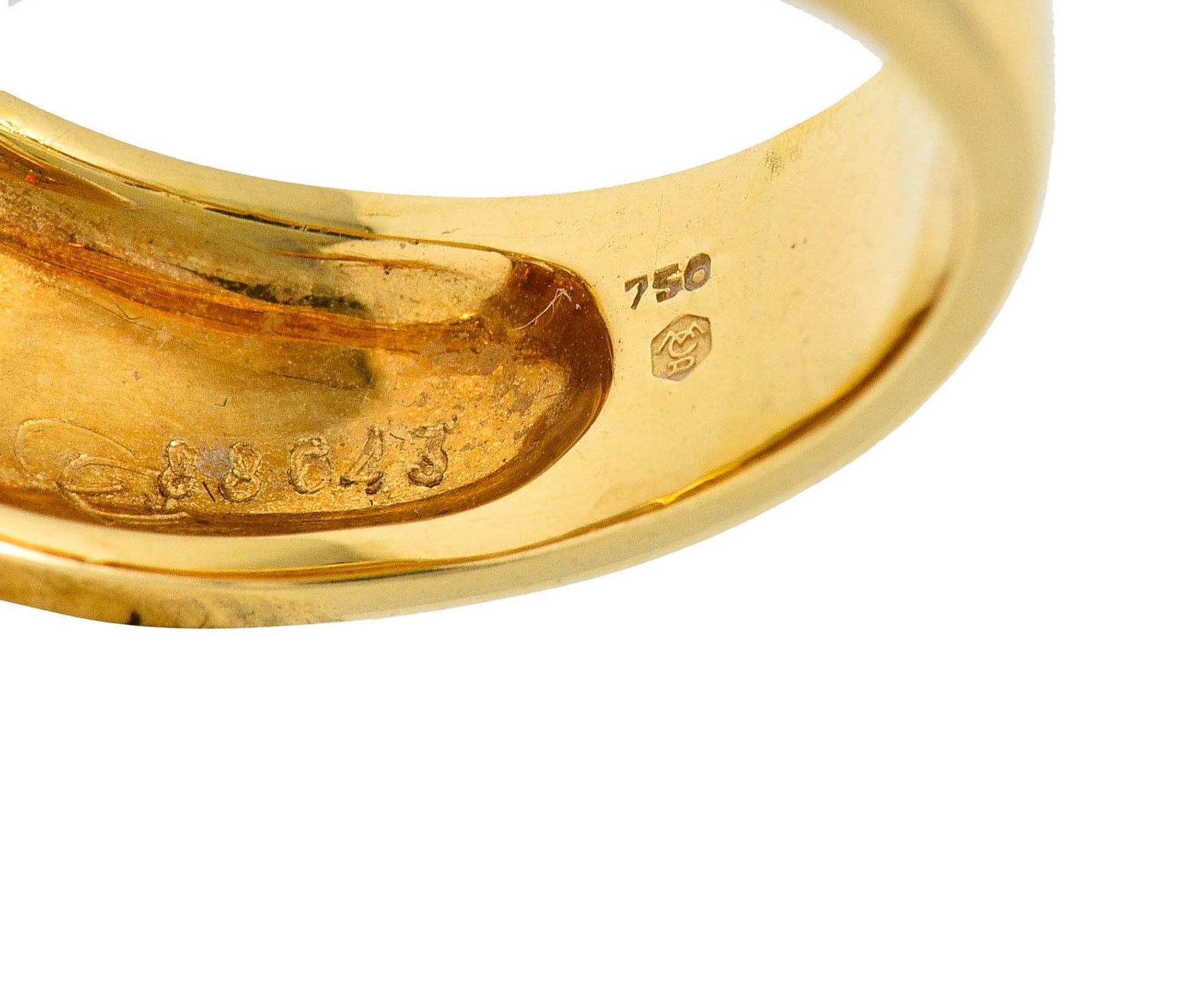 Carrera Y Carrera Diamond 18 Karat Gold Wind Nymph Band RingRing - Wilson's Estate Jewelry