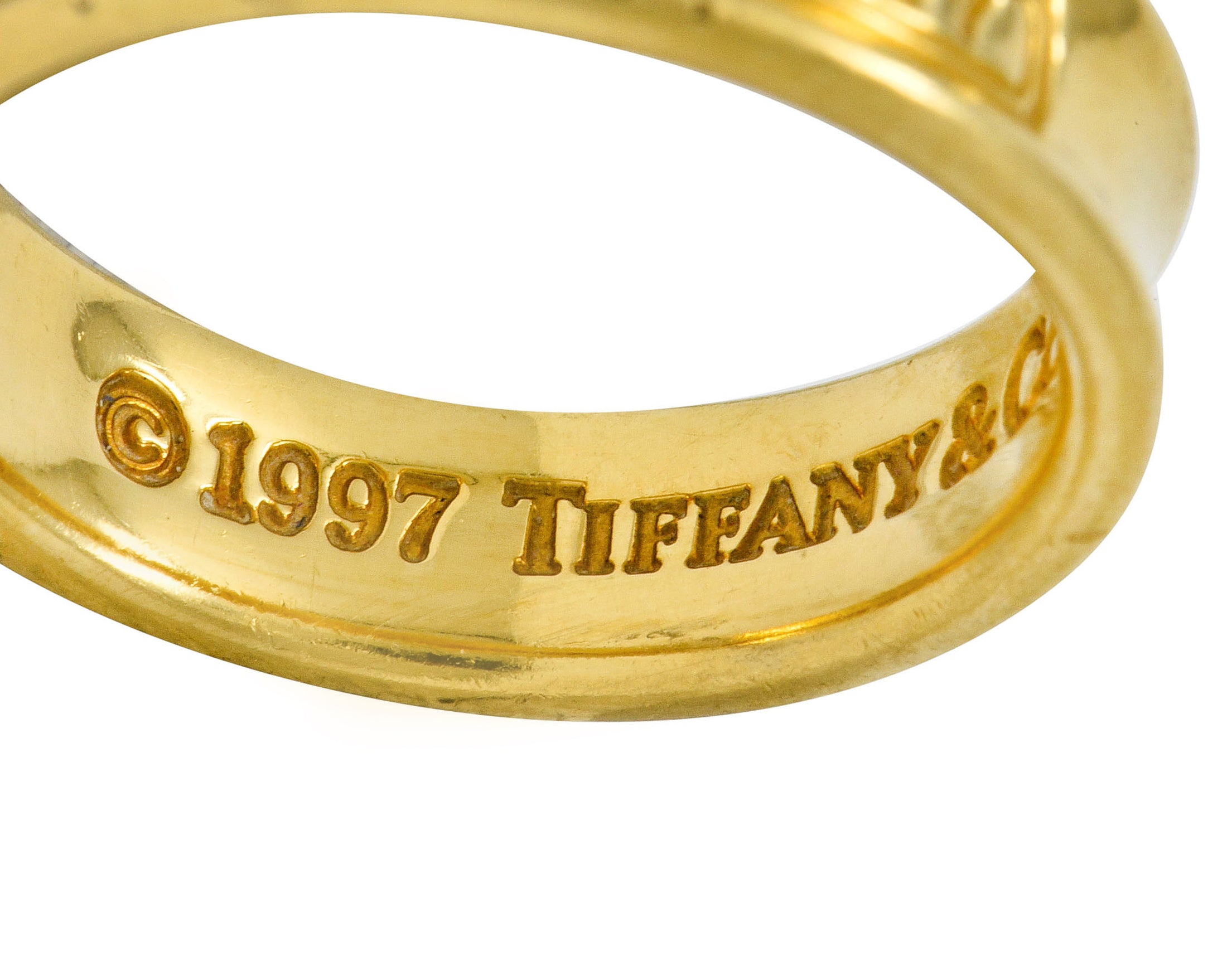 Tiffany & Co. Vintage 18 Karat Gold Unisex 1837 Band Ring - Wilson's Estate Jewelry