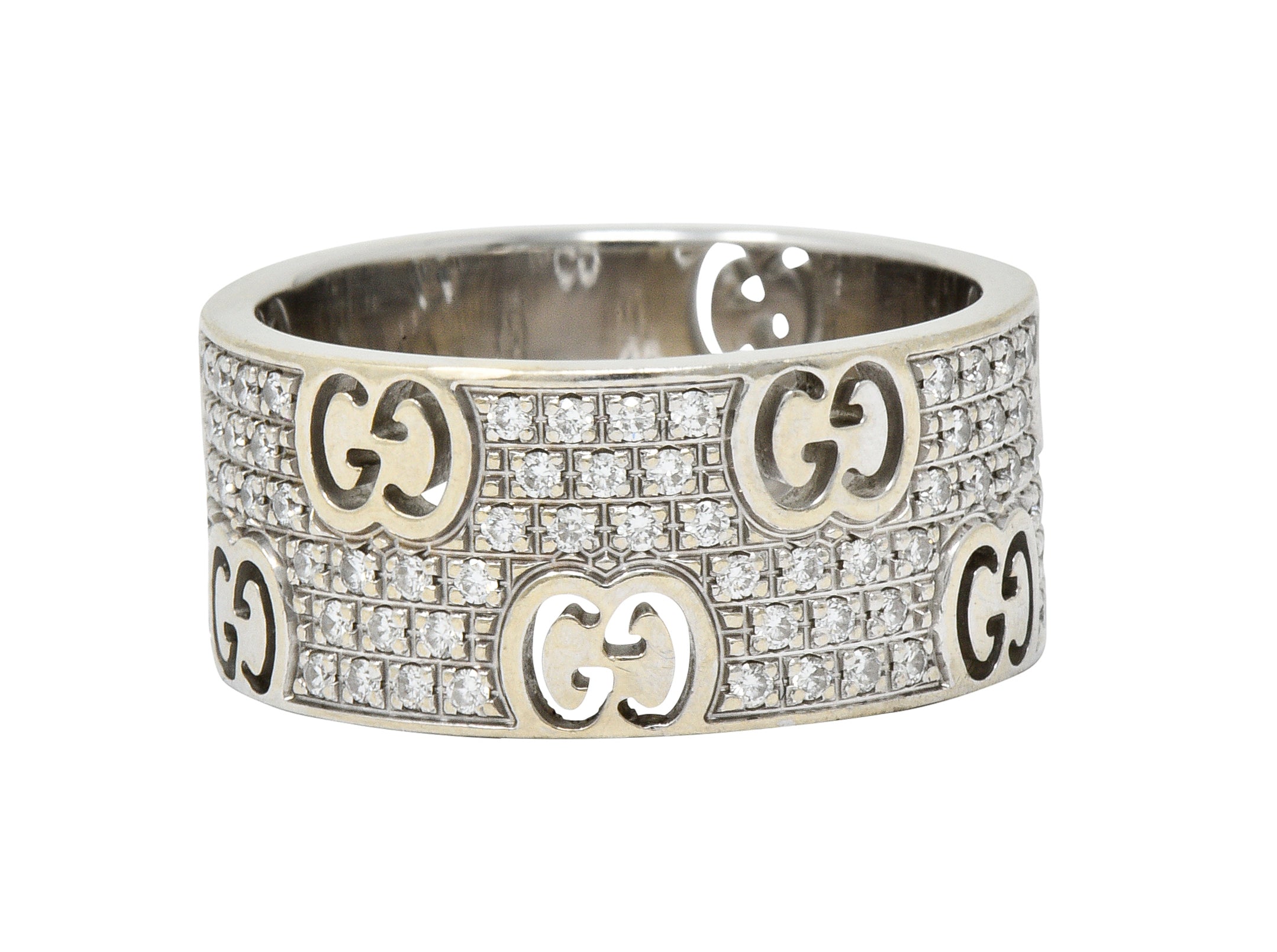 Gucci 1.25 CTW Pave Diamond 18 Karat Gold Stardust Band Ring | Wilson's ...