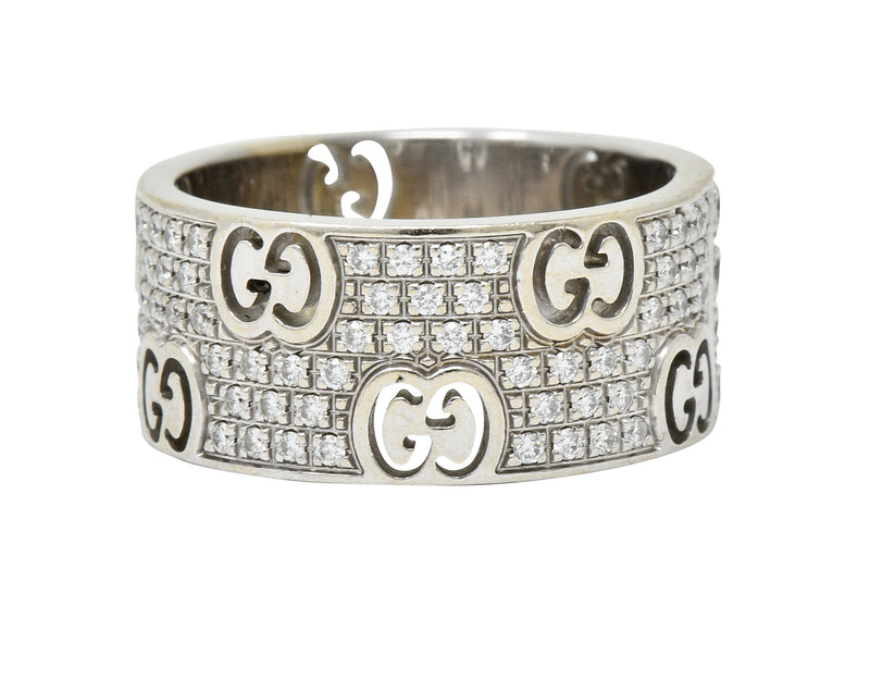 Gucci 1.25 CTW Pave Diamond 18 Karat Gold Stardust Band Ring | Wilson's ...