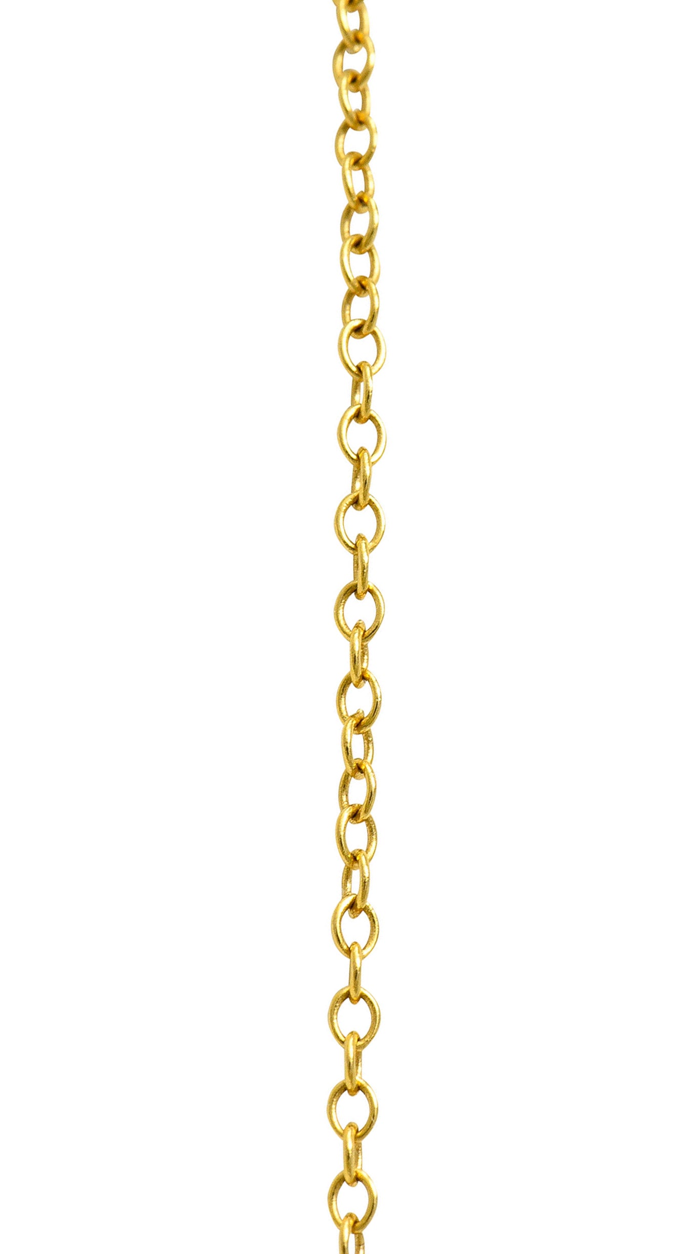 Elsa Peretti Tiffany & Co. Rock Crystal Quartz 18 Karat Gold Long Chain Bottle NecklaceNecklace - Wilson's Estate Jewelry