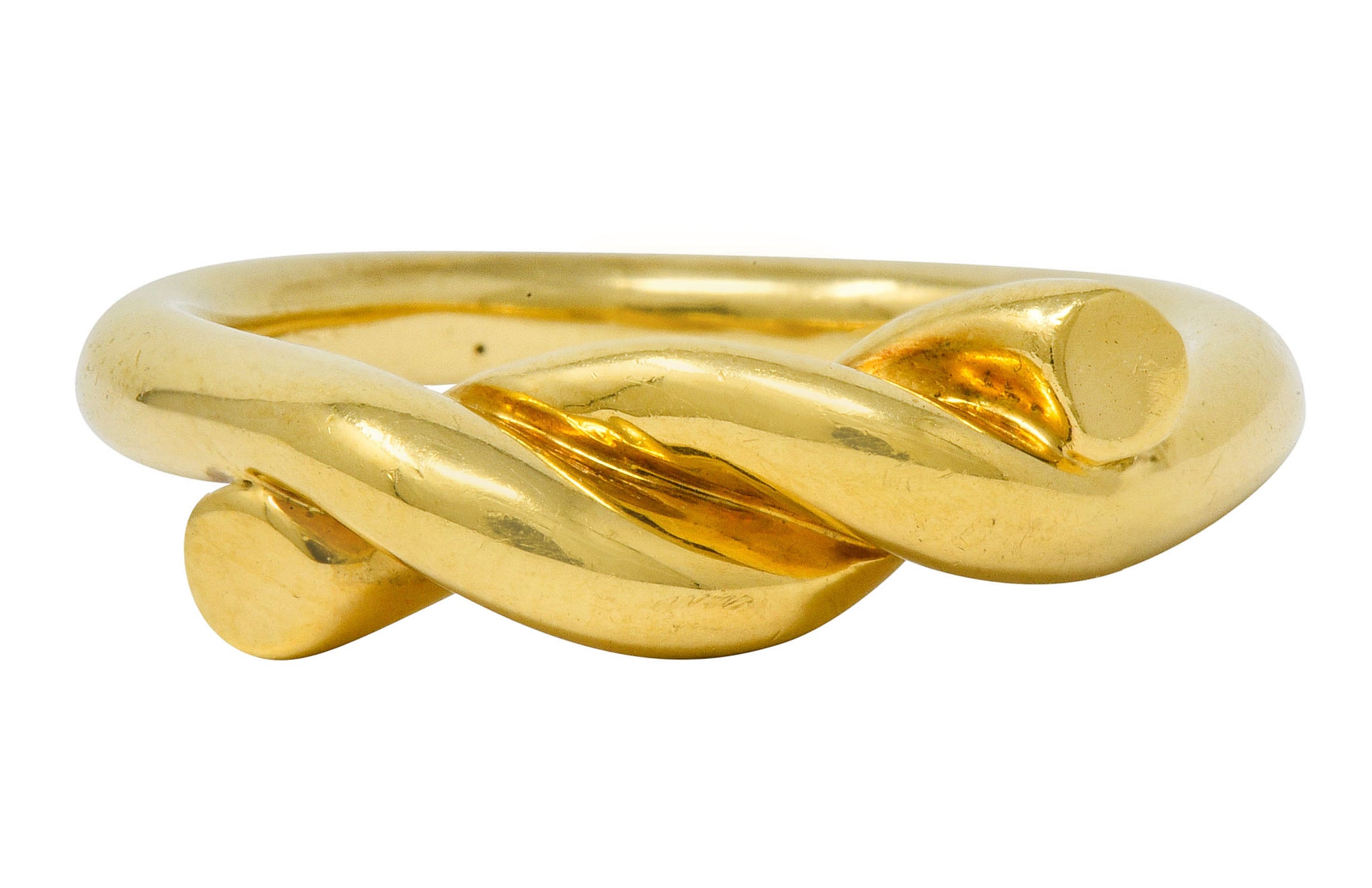 Tiffany & Co. 1980's Vintage 18 Karat Gold Twisted Knot Band Ring - Wilson's Estate Jewelry