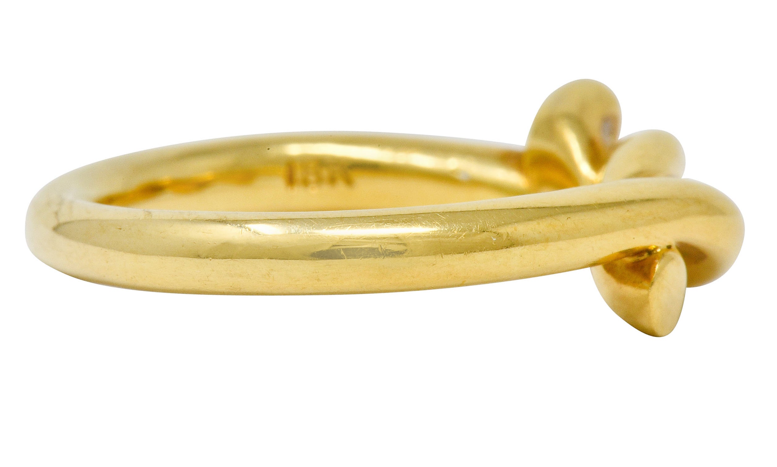 Tiffany & Co. 1980's Vintage 18 Karat Gold Twisted Knot Band Ring - Wilson's Estate Jewelry