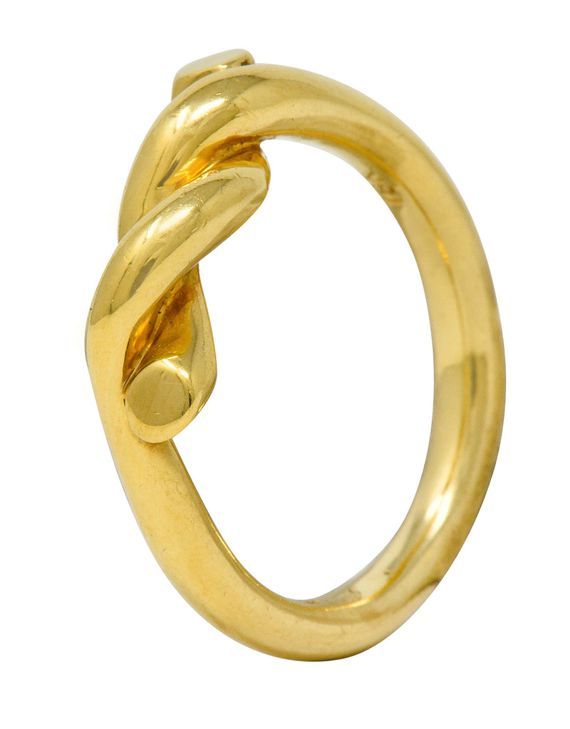 Tiffany & Co. 1980's Vintage 18 Karat Gold Twisted Knot Band Ring ...