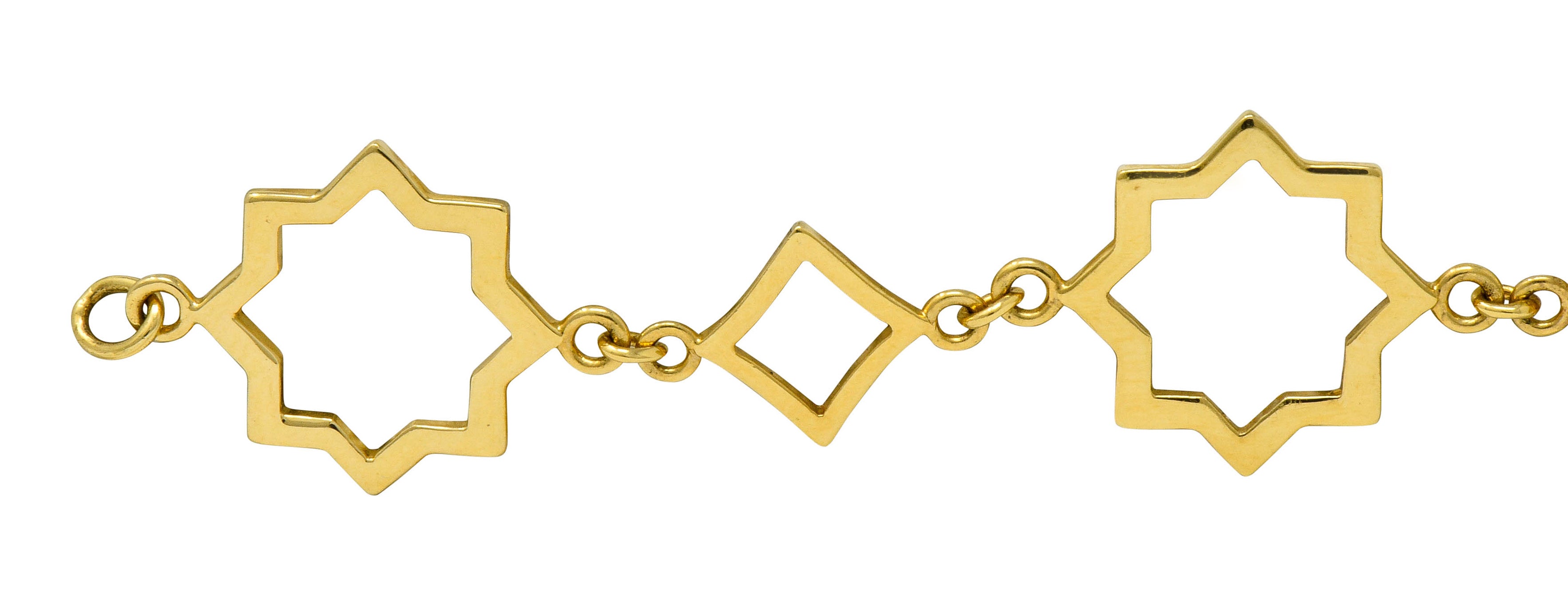 Paloma Picasso Tiffany & Co. 18 Karat Gold Zellige Link Bracelet - Wilson's Estate Jewelry