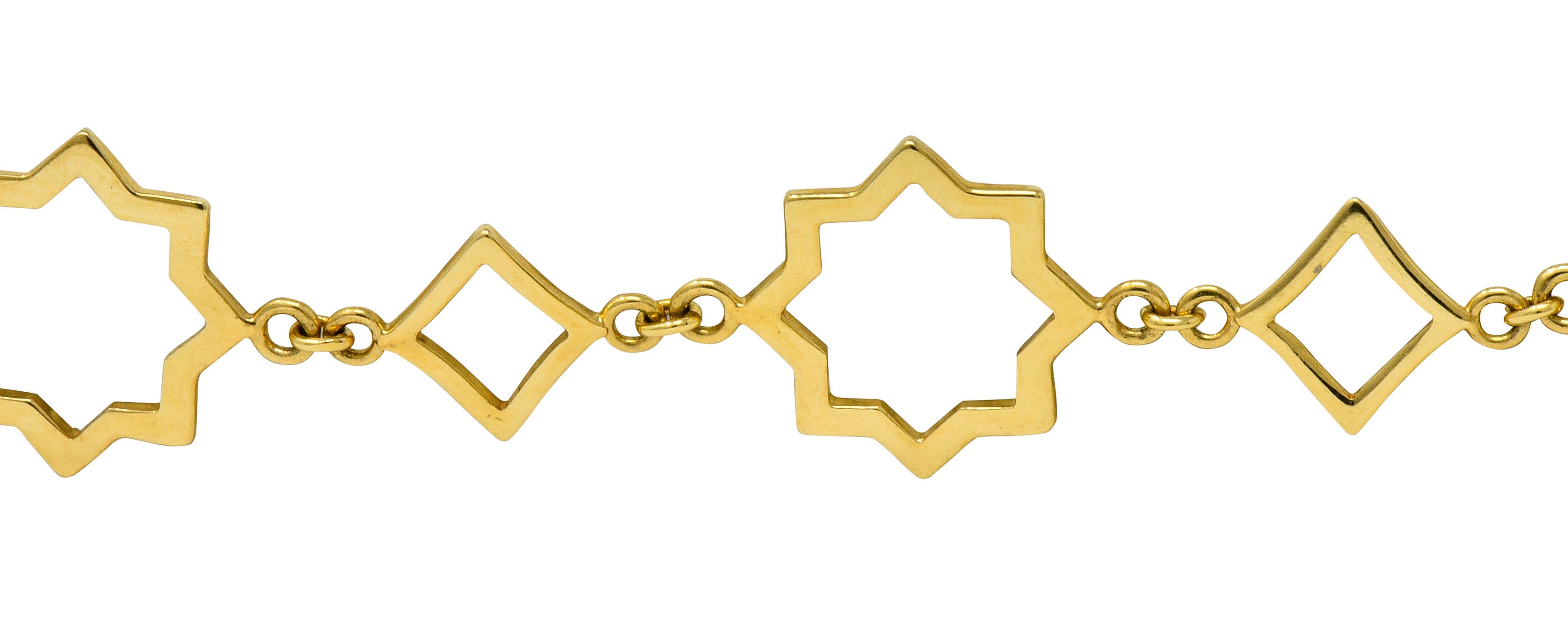 Paloma Picasso Tiffany & Co. 18 Karat Gold Zellige Link Bracelet - Wilson's Estate Jewelry