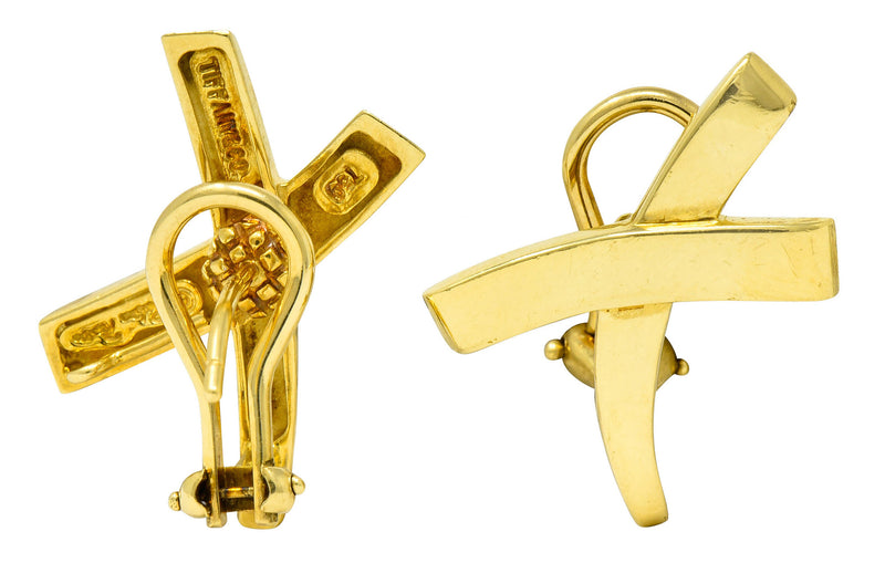 Tiffany & Co. Vintage 18K Graffiti X Clip-On Earrings - 18K Yellow Gold  Clip-On, Earrings - TIF271410 | The RealReal