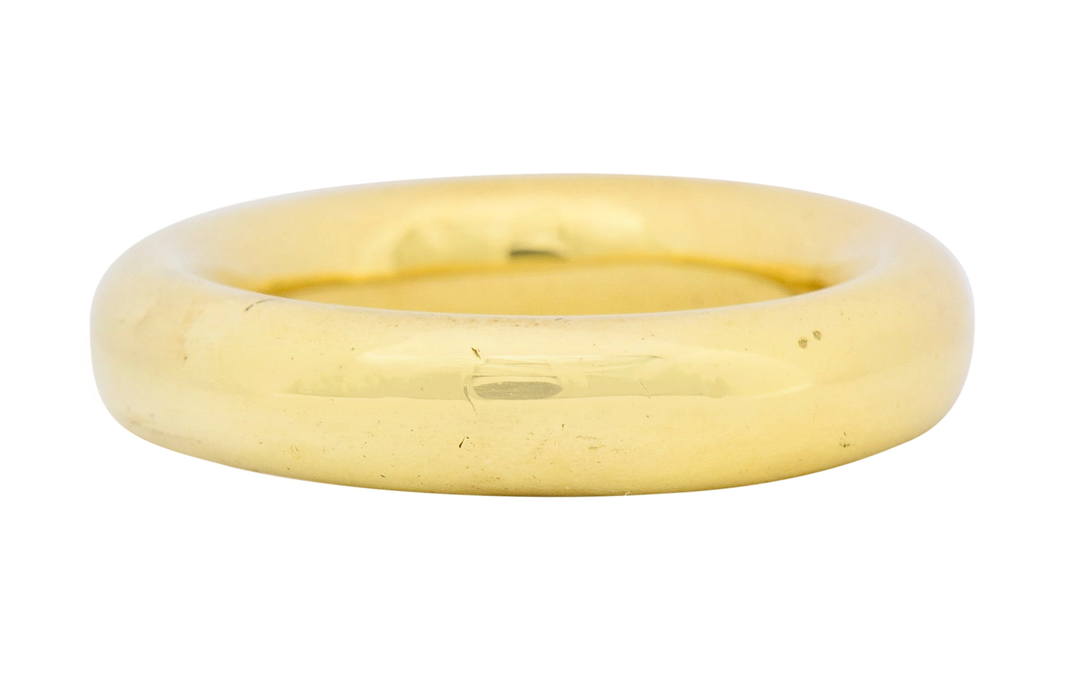 Tiffany & Co. Contemporary 14 Karat Gold Unisex 5MM Wedding Band Ring - Wilson's Estate Jewelry