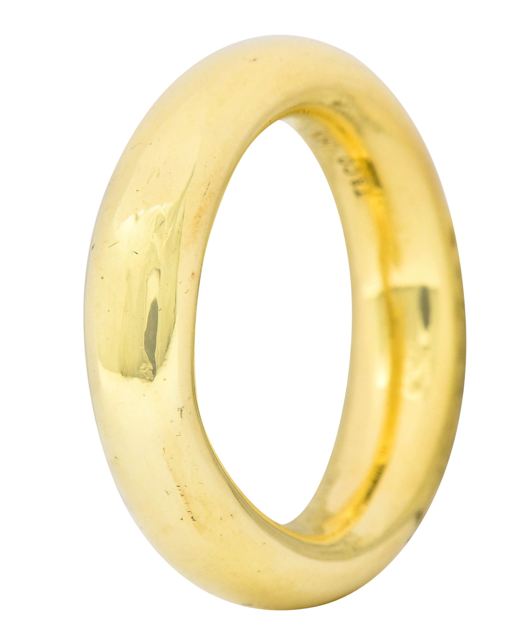 Tiffany & Co. Contemporary 14 Karat Gold Unisex 5MM Wedding Band Ring - Wilson's Estate Jewelry