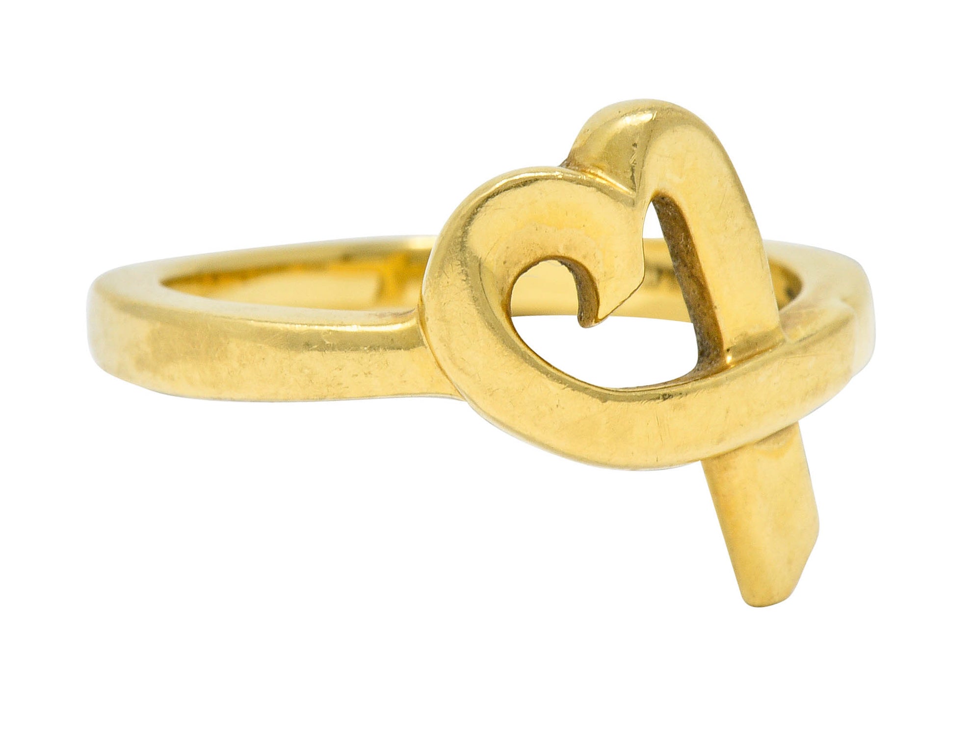 Paloma Picasso Tiffany & Co. 18 Karat Gold Vintage Loving Heart RingRing - Wilson's Estate Jewelry