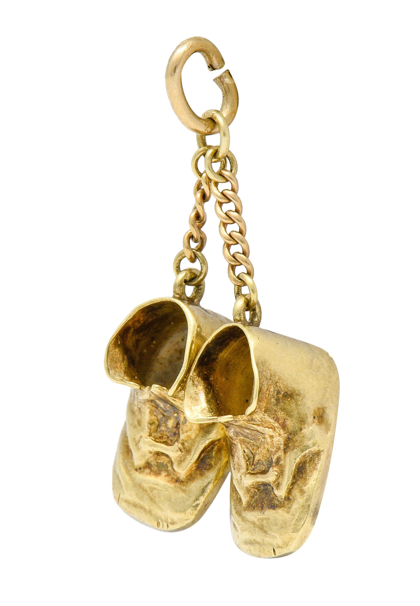 Sloan & Co. Retro 14 Karat Gold Baby Shoe Charm Circa 1940charm - Wilson's Estate Jewelry