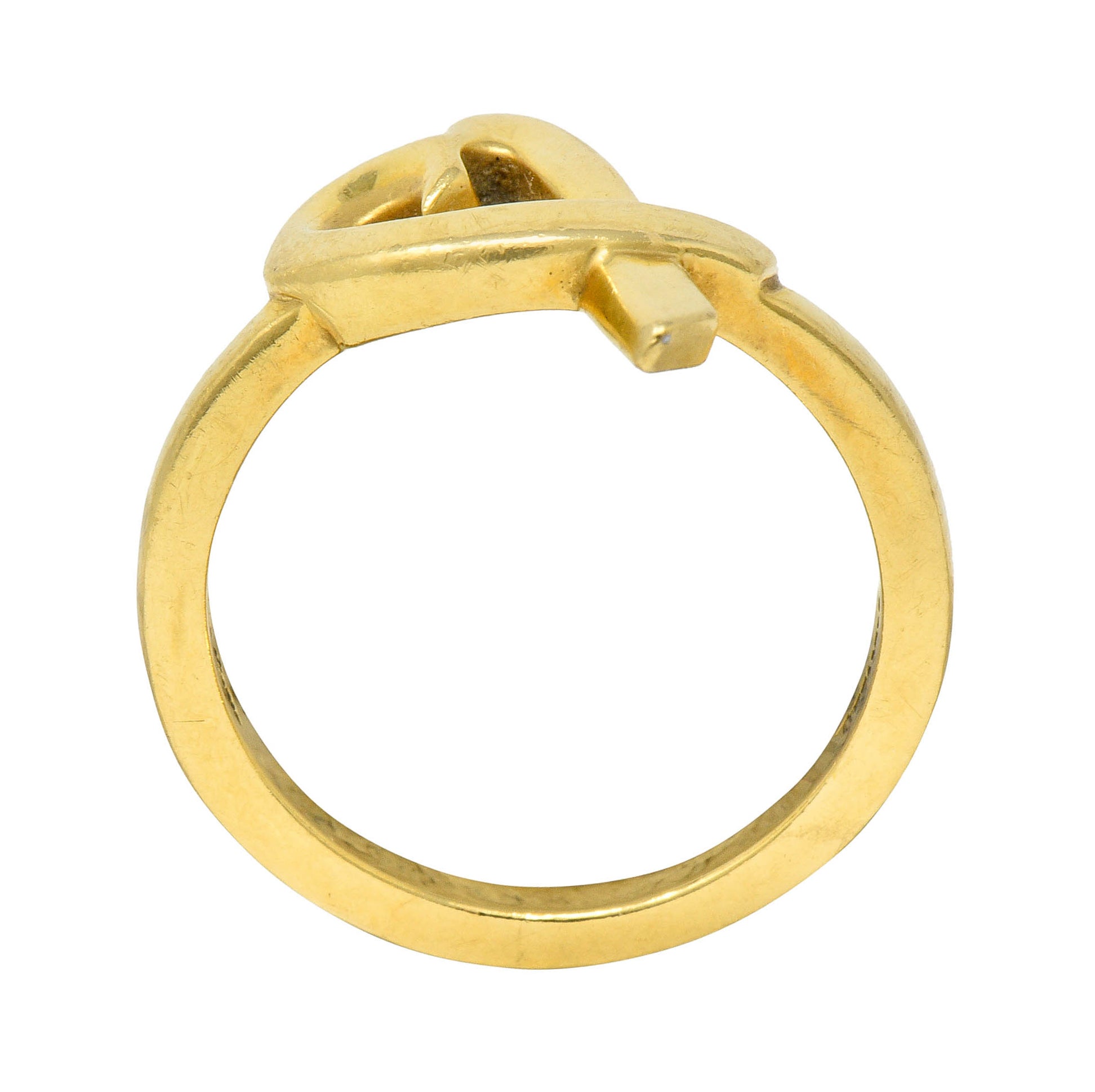 Paloma Picasso Tiffany & Co. 18 Karat Gold Vintage Loving Heart RingRing - Wilson's Estate Jewelry