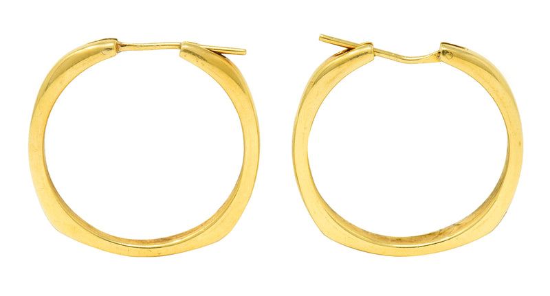 Tiffany and co discount square hoop earrings