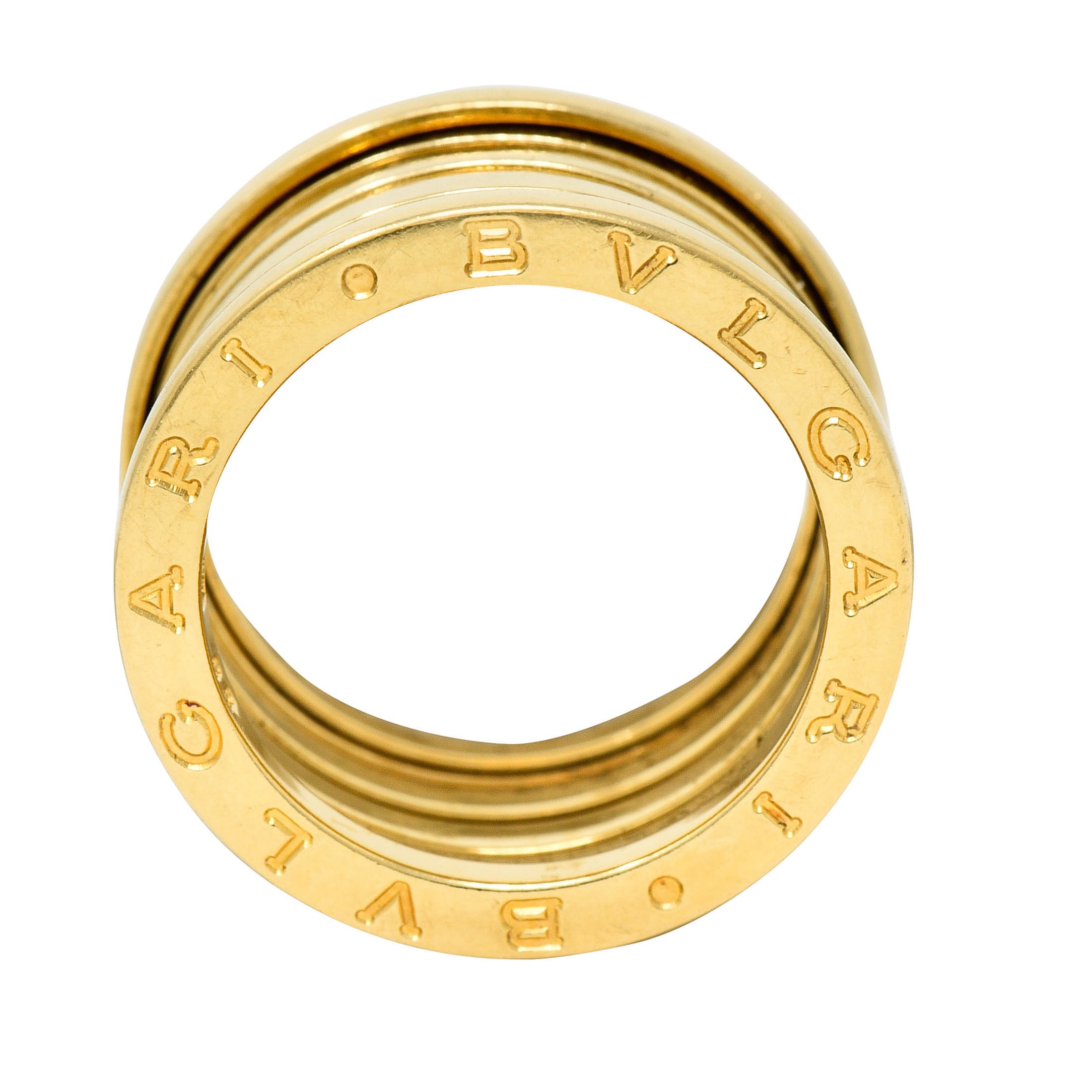 Bulgari 18 Karat Gold B.Zero 1 Tubogas Band RingRing - Wilson's Estate Jewelry