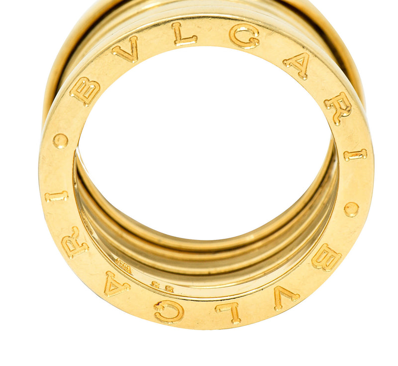 Bulgari 18 Karat Gold B.Zero 1 Tubogas Band Ring | Wilson's Estate Jewelry