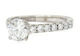 Tacori 1.71 CTW Diamond 18 Karat White Gold Engagement Ring GIARing - Wilson's Estate Jewelry