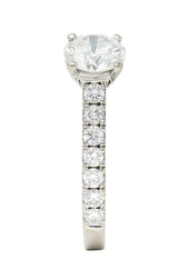 Tacori 1.71 CTW Diamond 18 Karat White Gold Engagement Ring GIARing - Wilson's Estate Jewelry