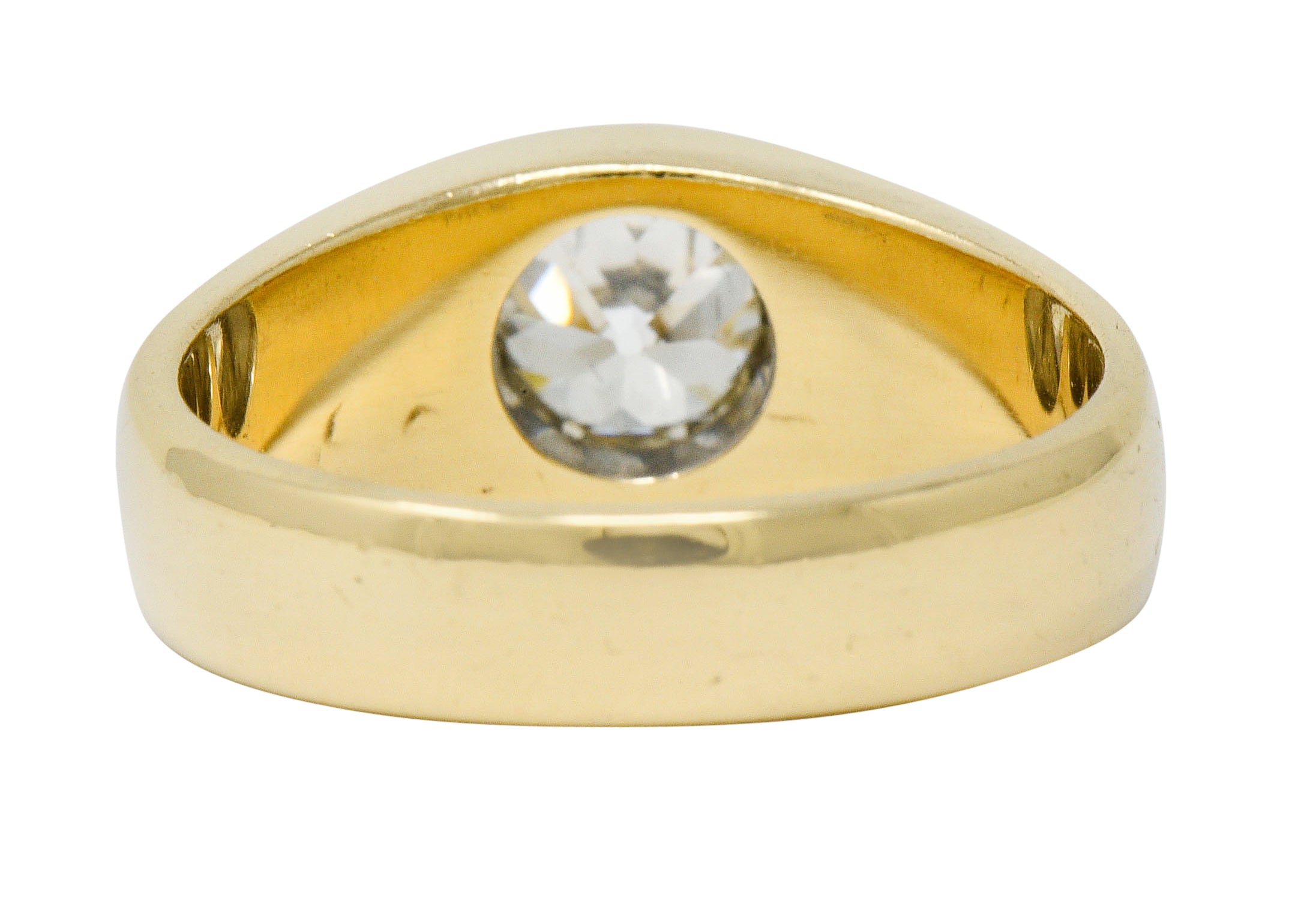 C.D. Peacock 1.75 CTW Old European Cut Diamond 14 Karat Gold Unisex RingRing - Wilson's Estate Jewelry