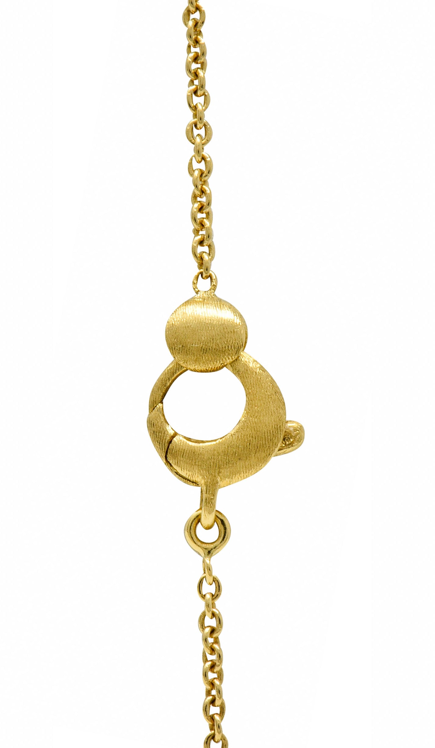 Marco Bicego Multi-Gem 18 Karat Gold Long Chain Confetti Necklace - Wilson's Estate Jewelry