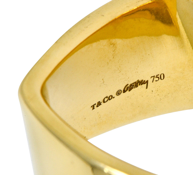 Tiffany & Co.® 18K Gold Frank Gehry Diamond Torque Bead Ring®