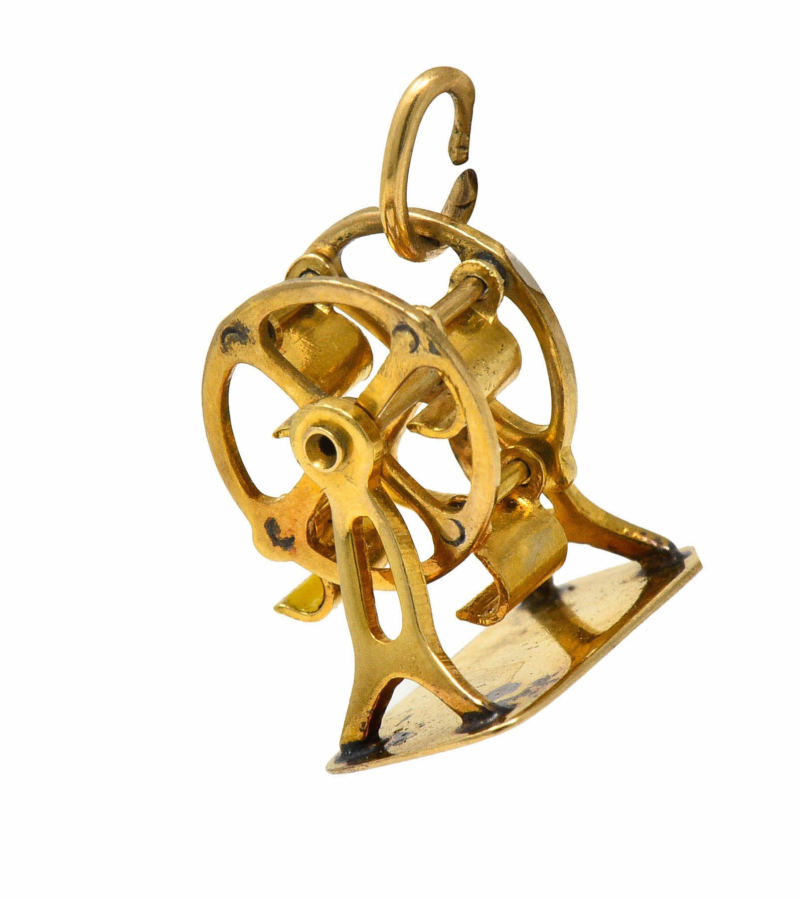 Retro 14 Karat Gold Rotating Ferris Wheel Charm Circa 1950charm - Wilson's Estate Jewelry