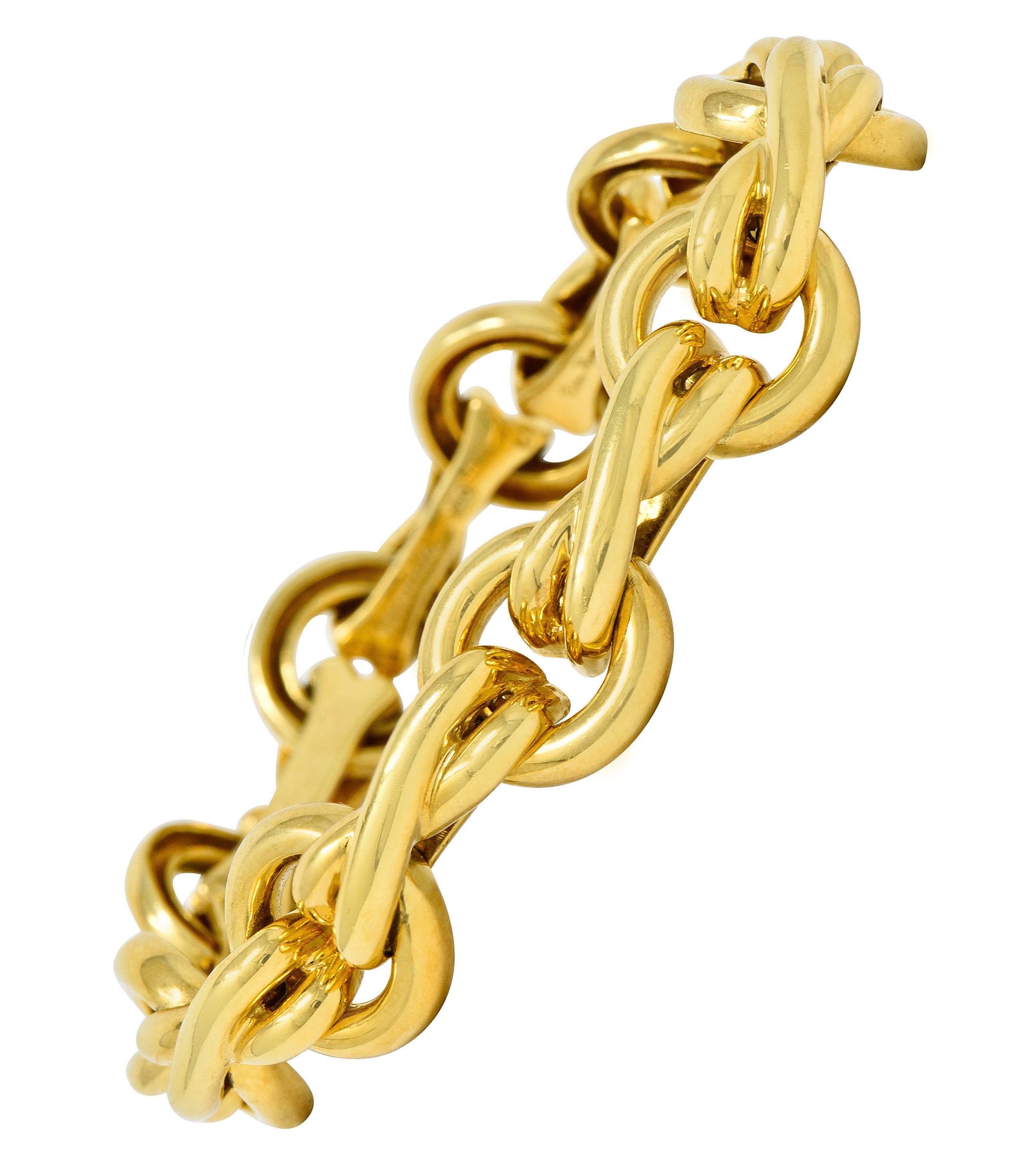 Paloma Picasso Tiffany & Co. 18 Karat Gold Knot Graffiti X Link Braceletbracelet - Wilson's Estate Jewelry