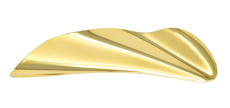 TIFFANY & CO. Gold Triangular Fancy Yellow Diamond Stud Earr