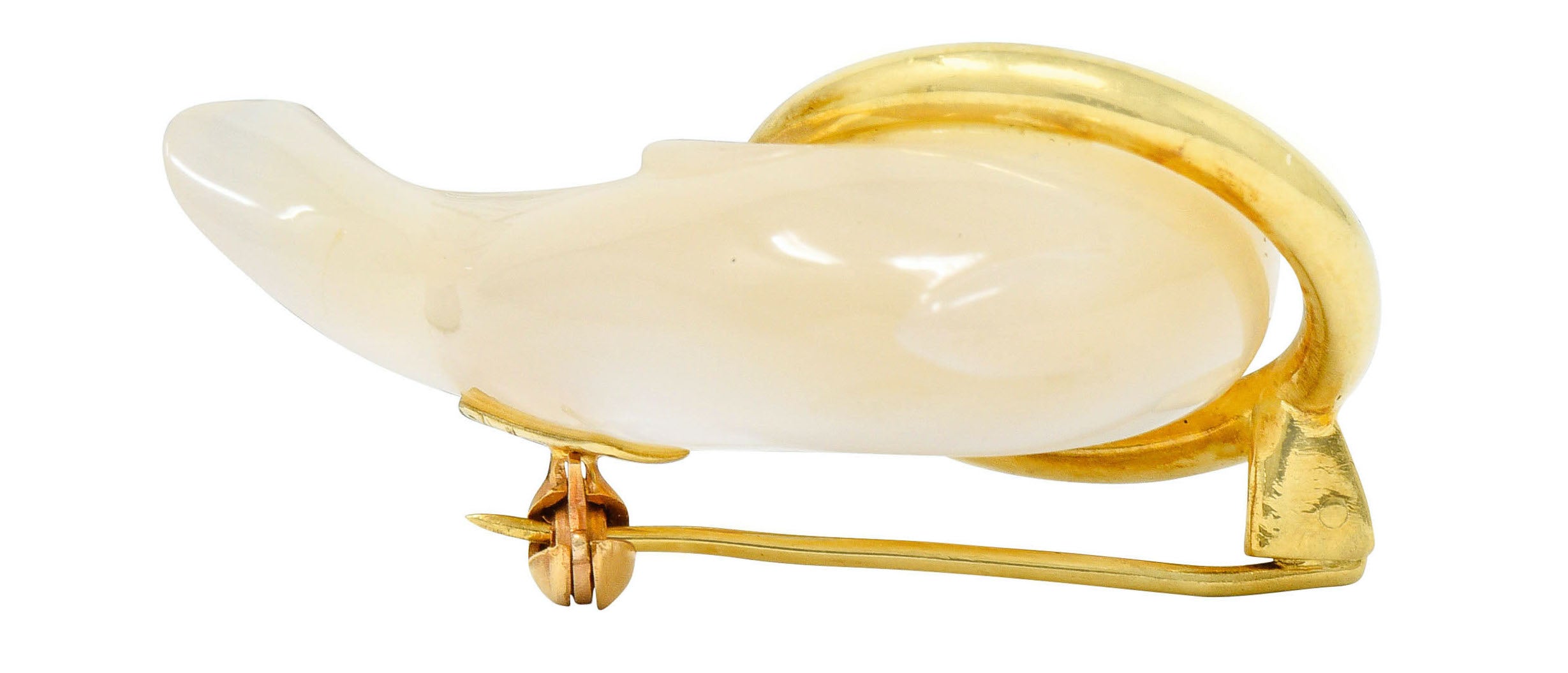 Tiffany & Co. Mother-Of-Pearl 18 Karat Gold Dolphin BroochBrooch - Wilson's Estate Jewelry