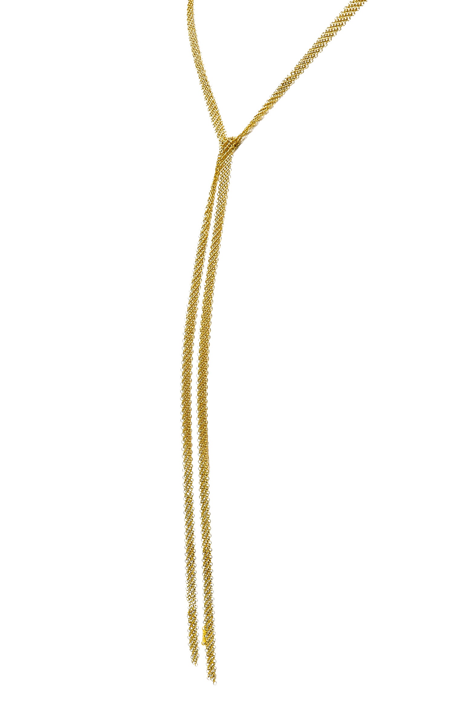 Elsa Peretti Tiffany & Co. 18 Karat Gold Mesh Scarf Chain NecklaceNecklace - Wilson's Estate Jewelry