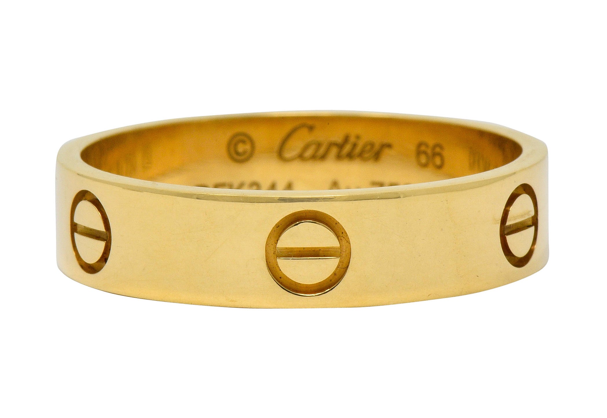 Cartier Vintage 18 Karat Gold Unisex Love Band Ring - Wilson's Estate Jewelry