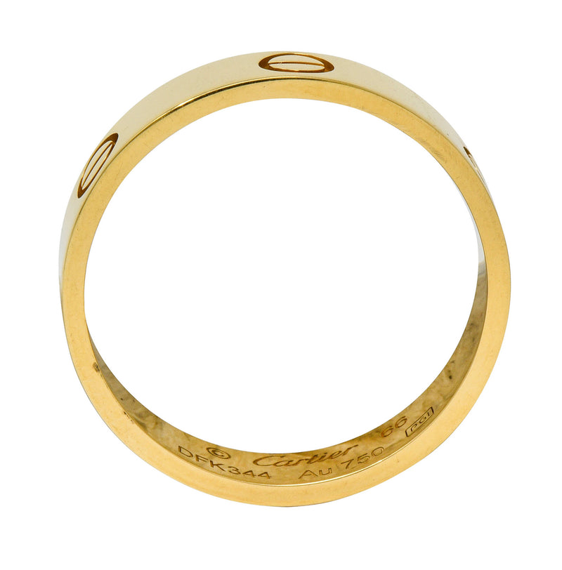 Cartier Vintage 18 Karat Gold Unisex Love Band Ring - Wilson's Estate Jewelry