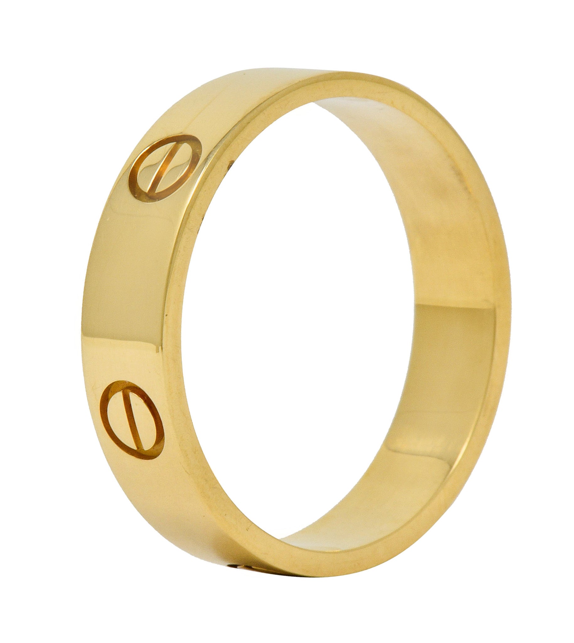 Cartier Vintage 18 Karat Gold Unisex Love Band Ring - Wilson's Estate Jewelry