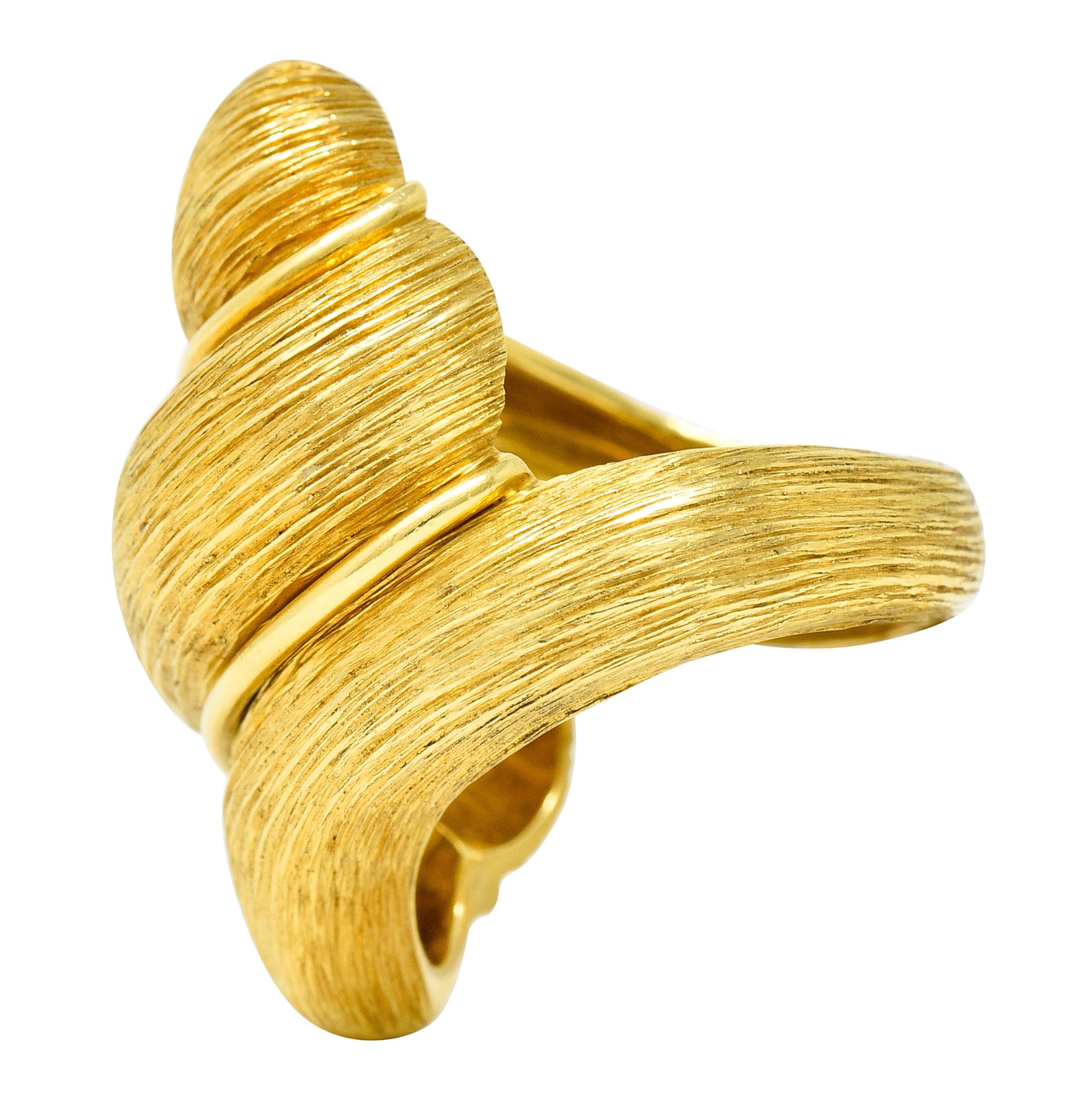 1980's Henry Dunay 18 Karat Yellow Gold Sabi Twist Statement RingRing - Wilson's Estate Jewelry