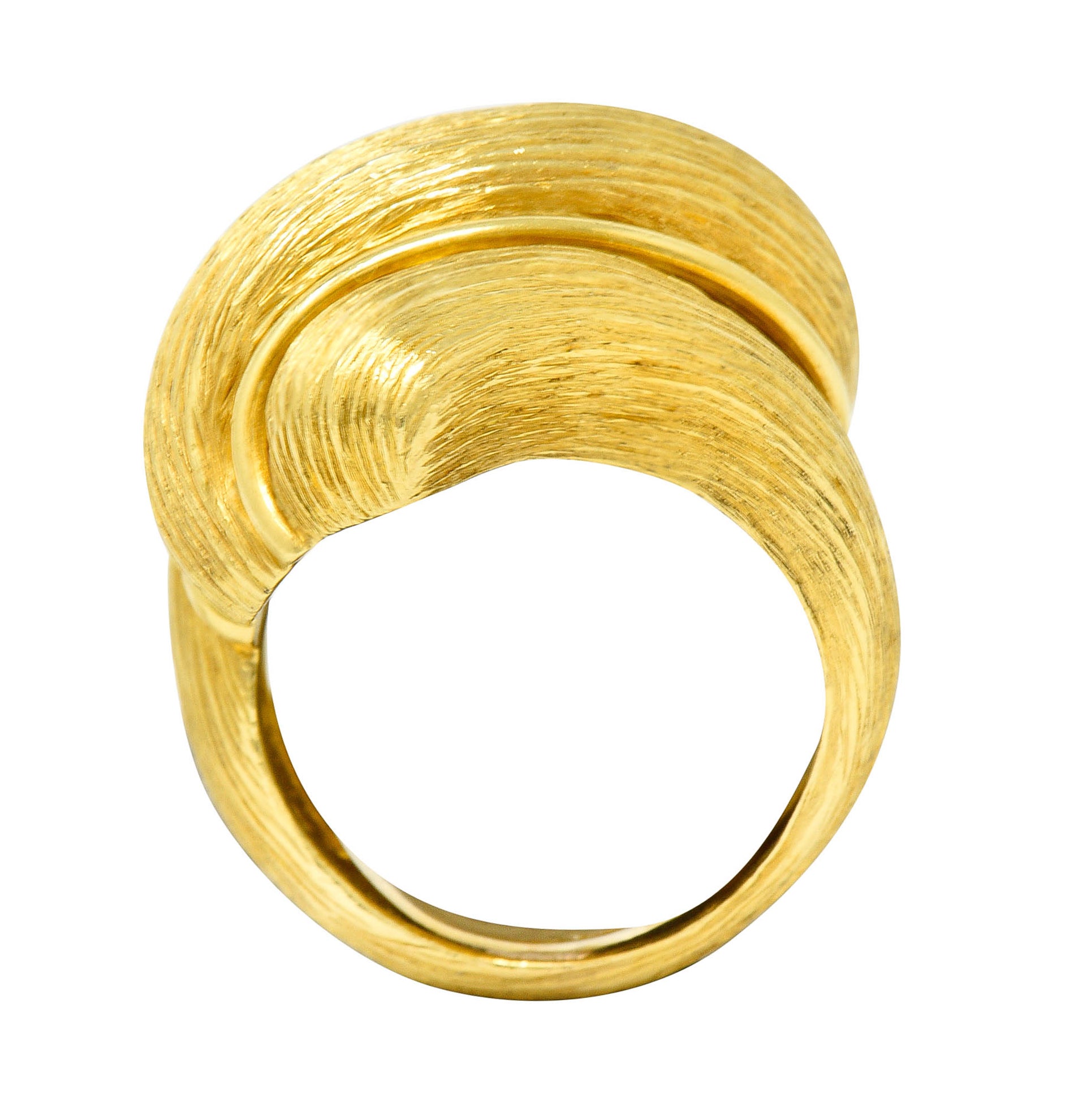 1980's Henry Dunay 18 Karat Yellow Gold Sabi Twist Statement RingRing - Wilson's Estate Jewelry