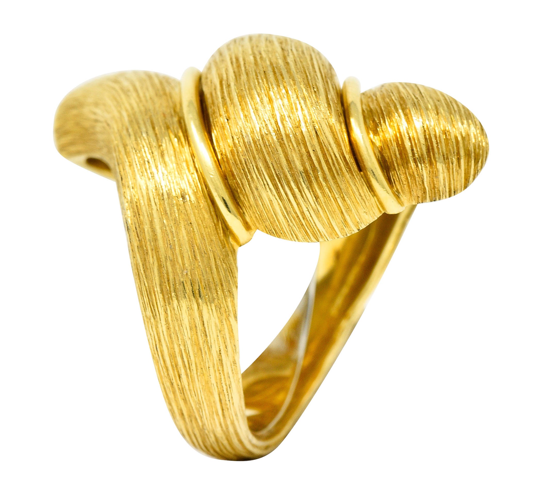 1980's Henry Dunay 18 Karat Yellow Gold Sabi Twist Statement RingRing - Wilson's Estate Jewelry