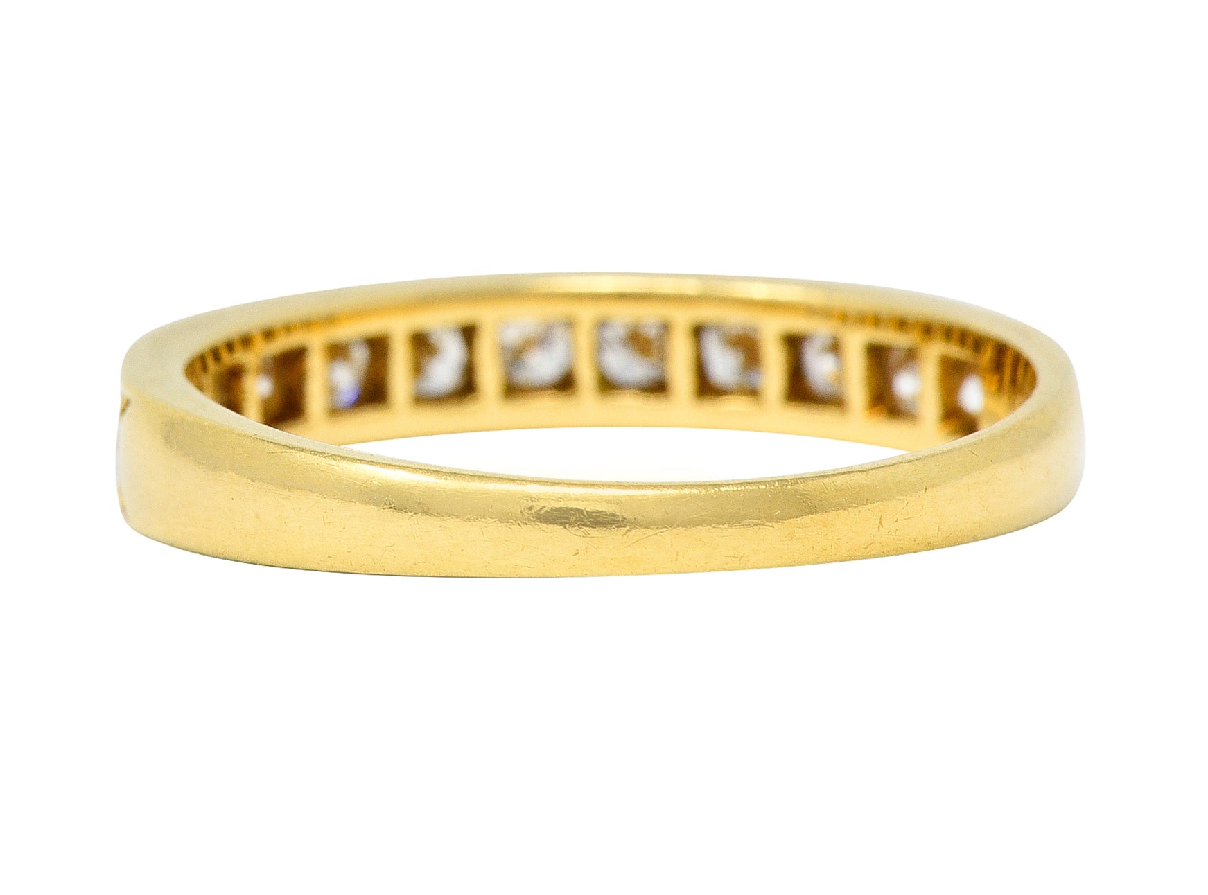 Cartier Contemporary 0.48 CTW Diamond 18 Karat Yellow Gold Band Ring Wilson's Estate Jewelry