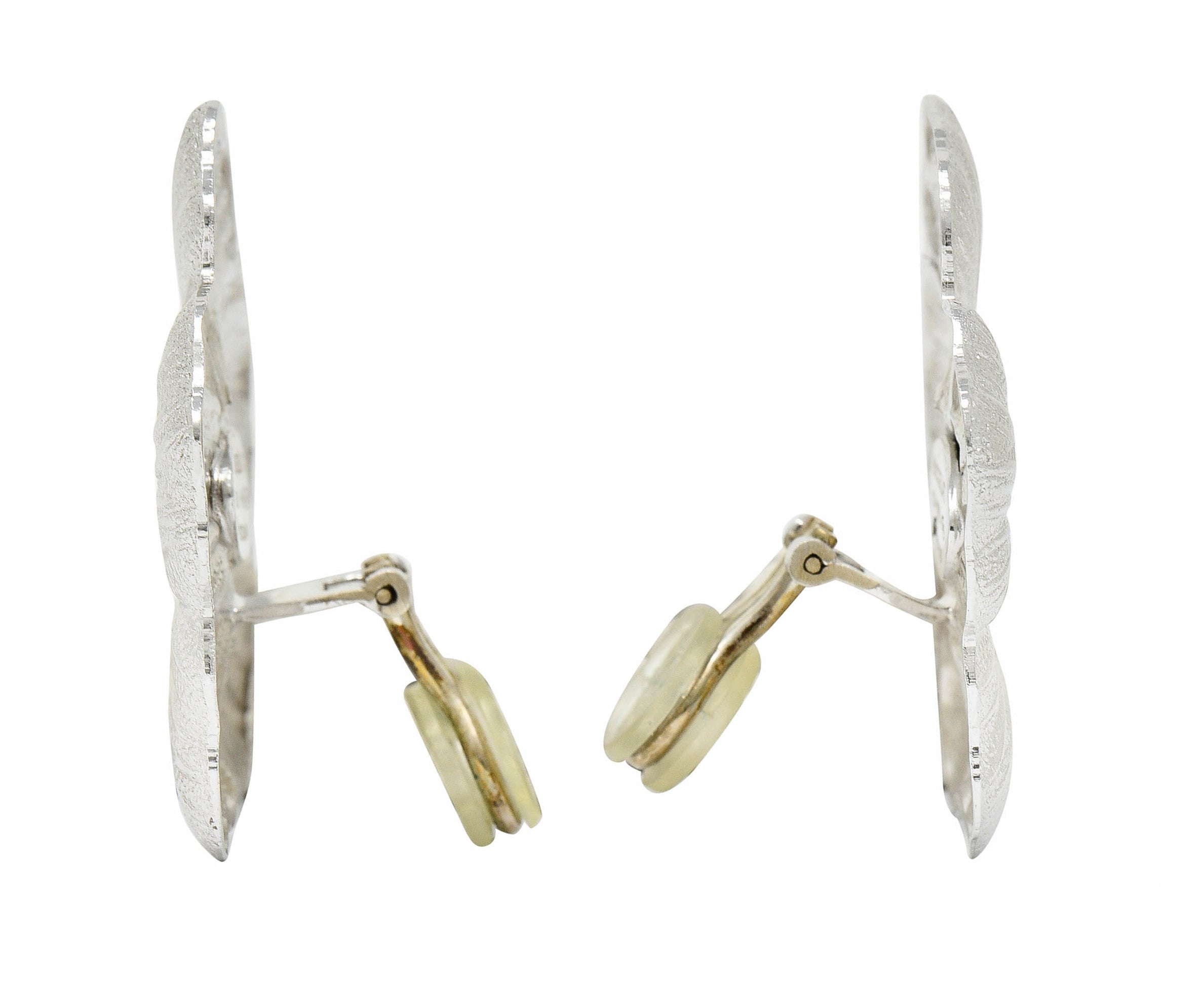 Buccellati Sterling Silver Vermeil Gardenia Blossom Ear-Clip EarringsEarrings - Wilson's Estate Jewelry