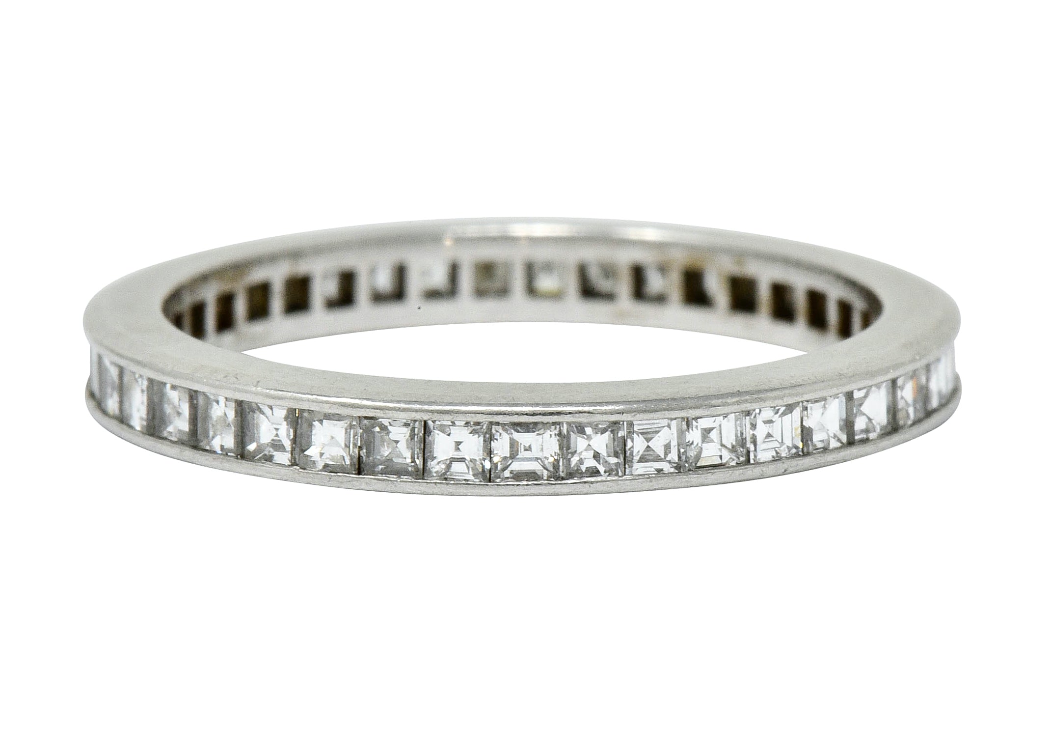 Tiffany & Co. Mid-Century 1.25 CTW Diamond Platinum Eternity Band Ring - Wilson's Estate Jewelry